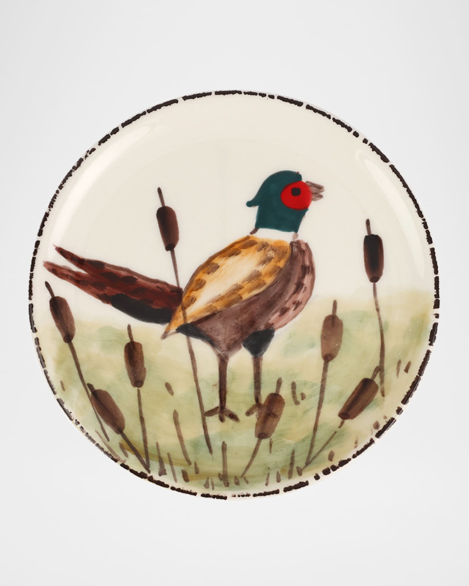 Vietri Wildlife Pheasant Canape Plate Neiman Marcus