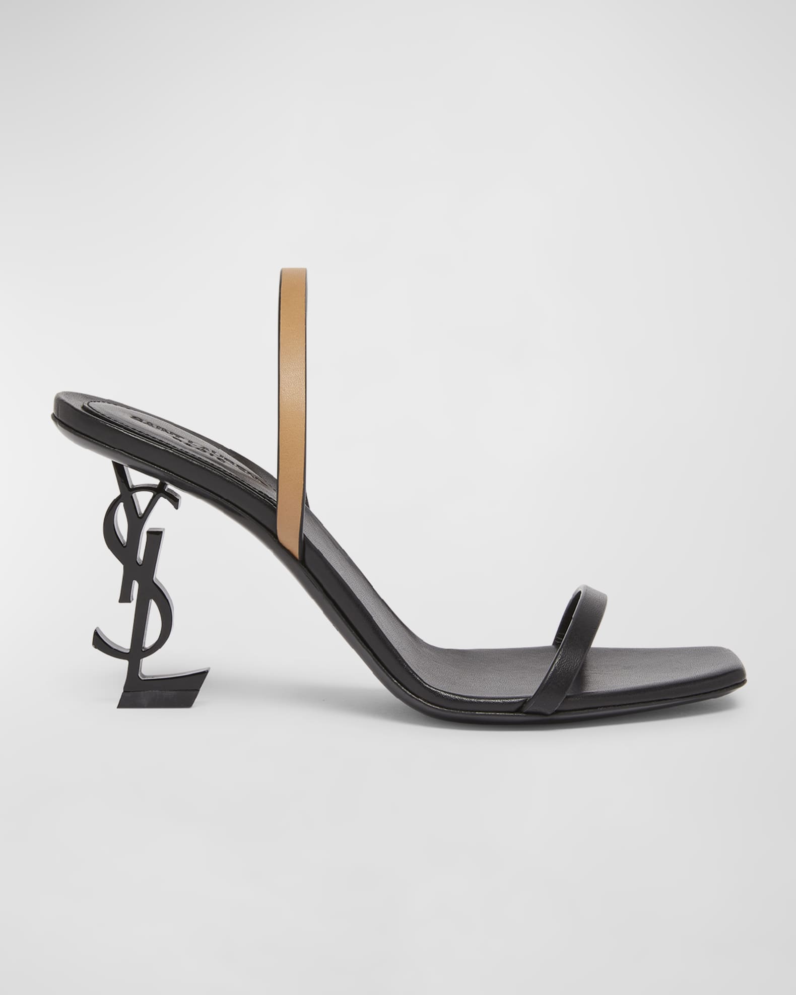 Opyum Bicolor YSL Heel Slide Sandals