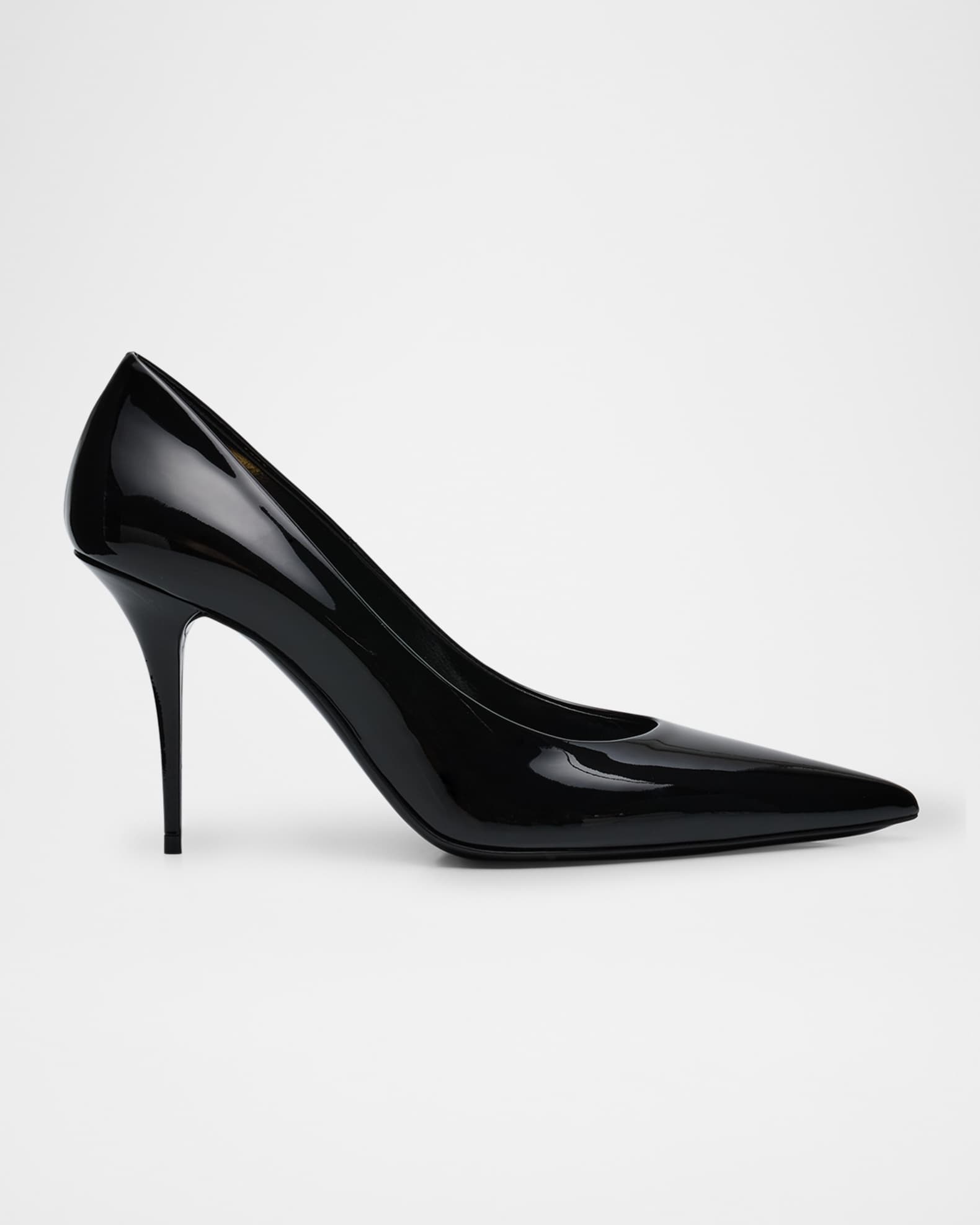 【SAINT LAURENT】PUMPS Saint Laurent Norma Patent Peep-Toe Pumps | Neiman Marcus