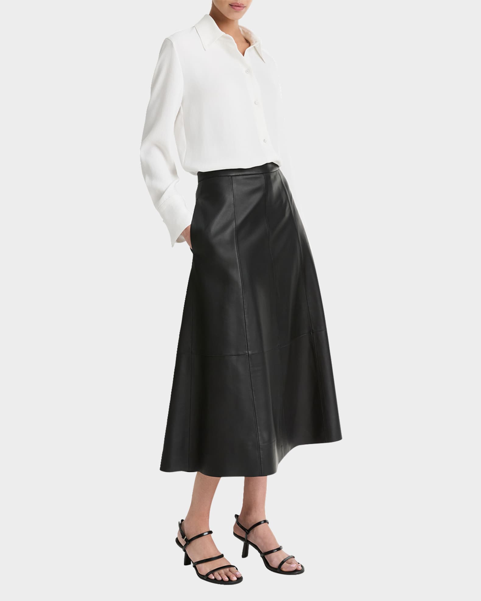 Leather skirt vince shop
