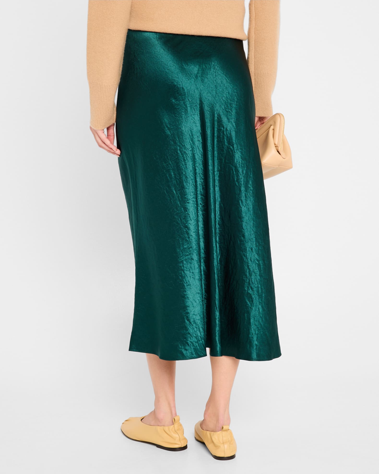 Vince satin slip skirt 2025