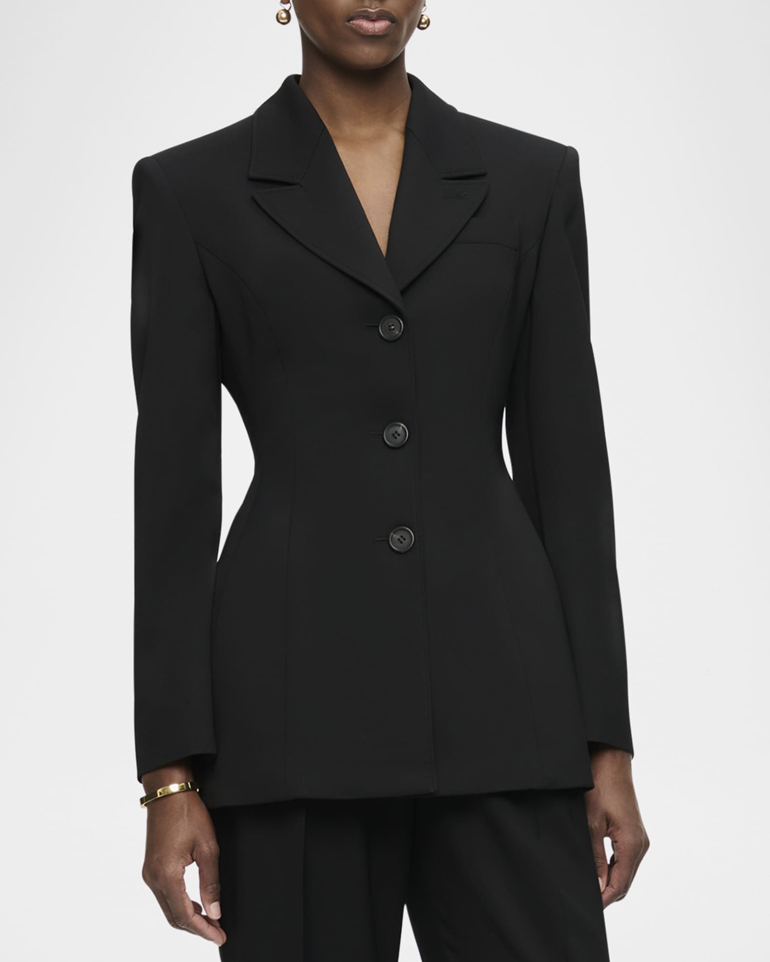CALLAS Milano Riva Striped Hourglass Jacket | Neiman Marcus