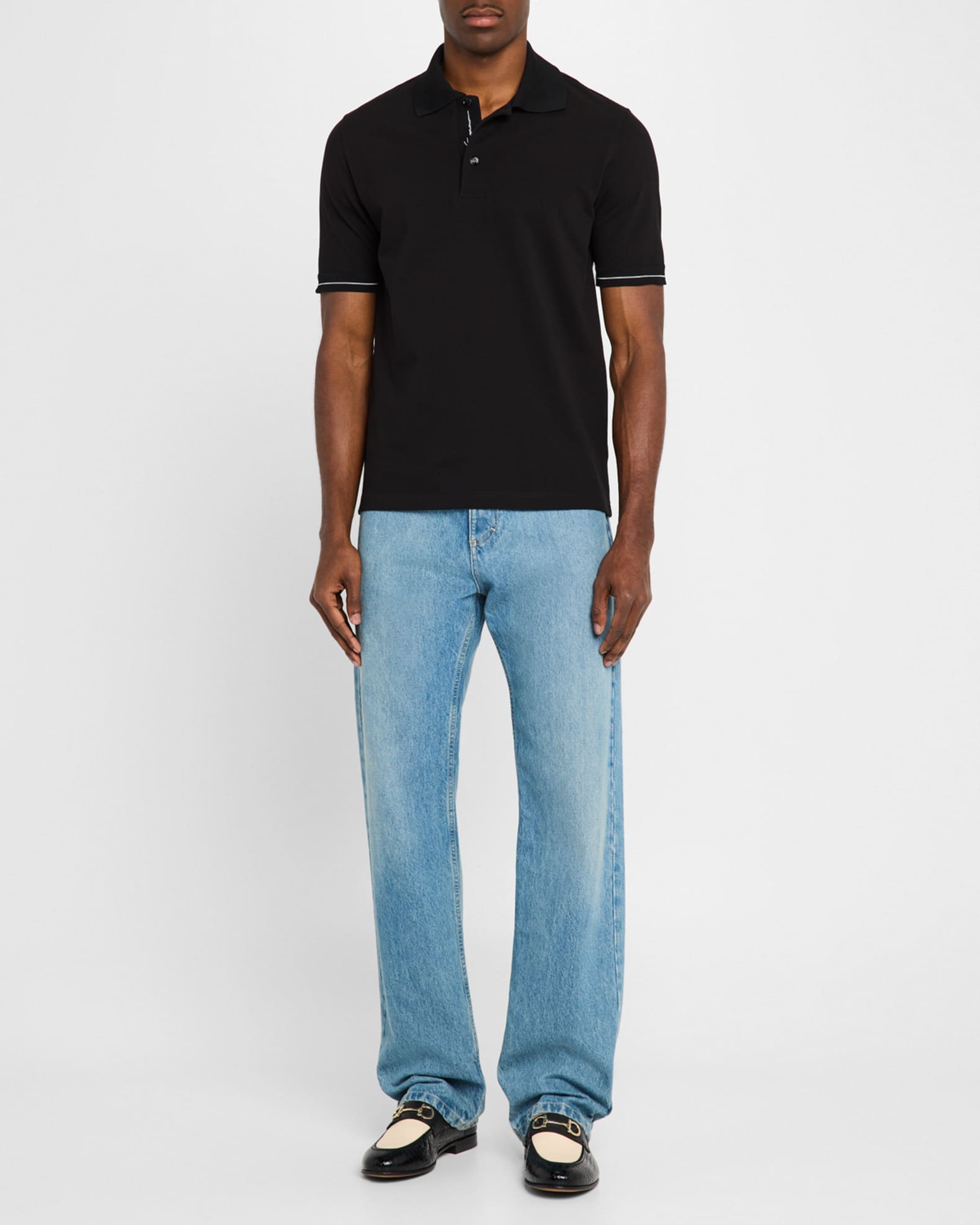 Men's Polo Shirt with Neck Signature 1