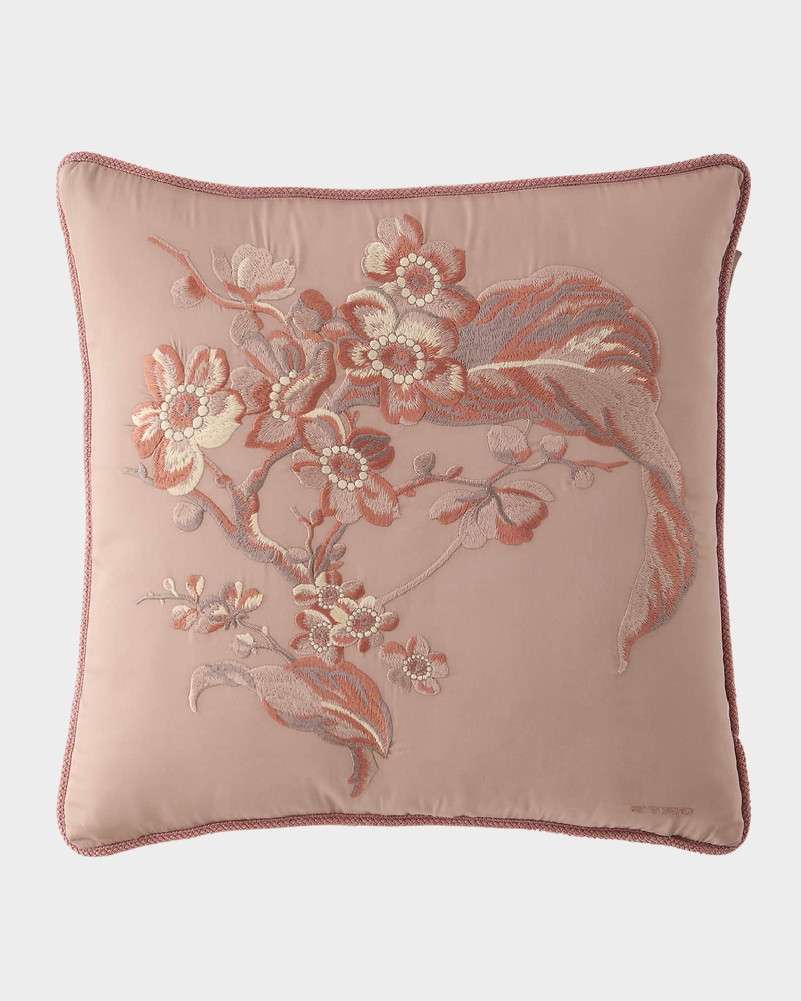 Embroidered Reversible Pillow 0