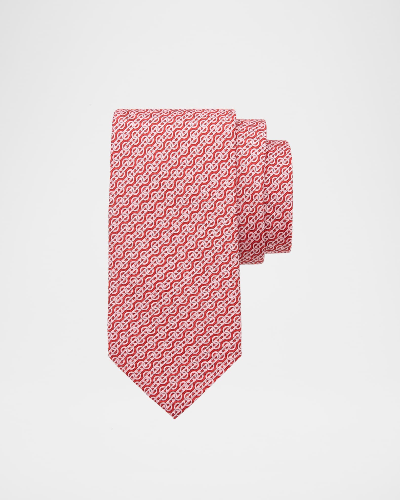 Men's Gancini Stripe Silk Tie 0