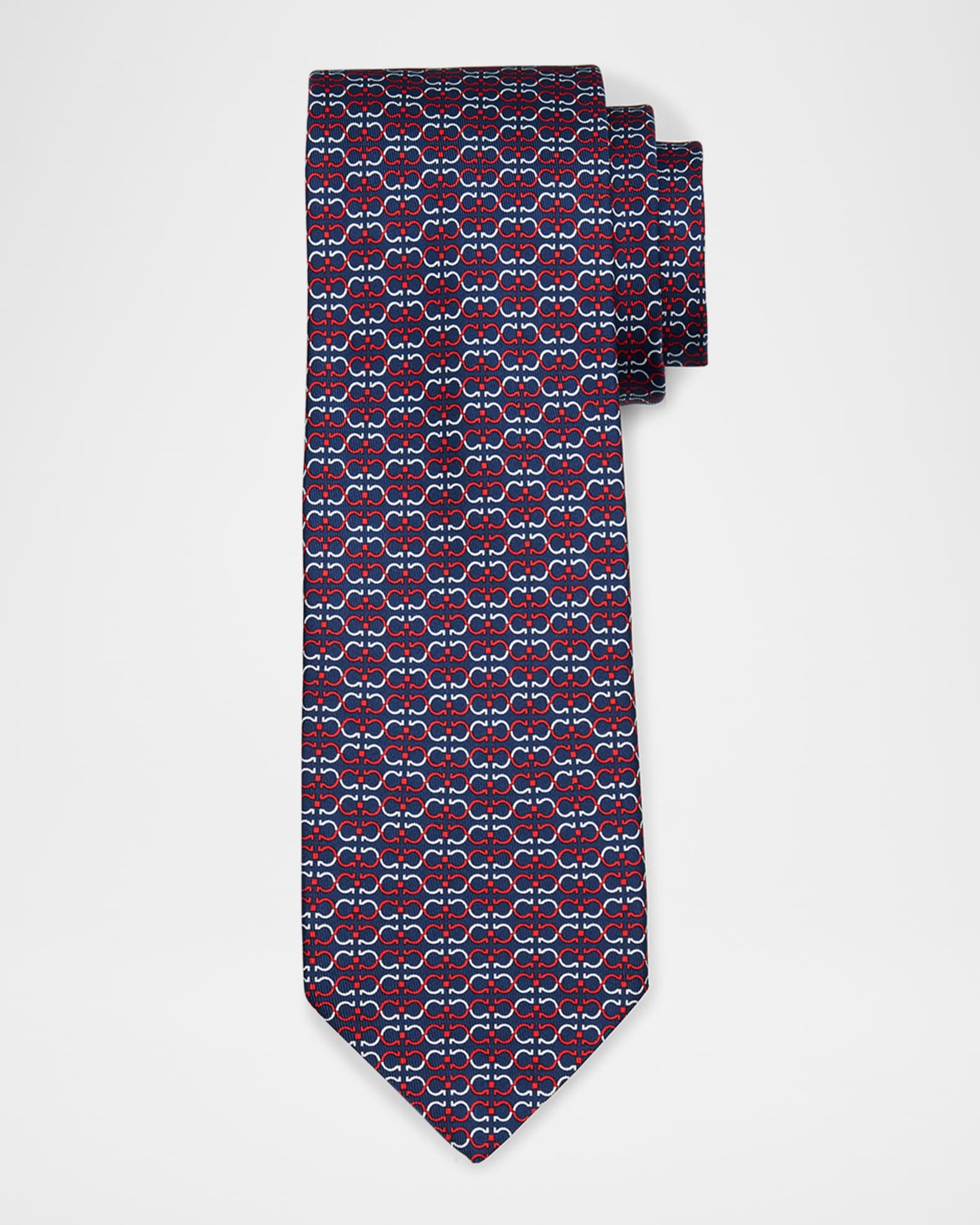 Men's Mirrored Gancini Tie 0