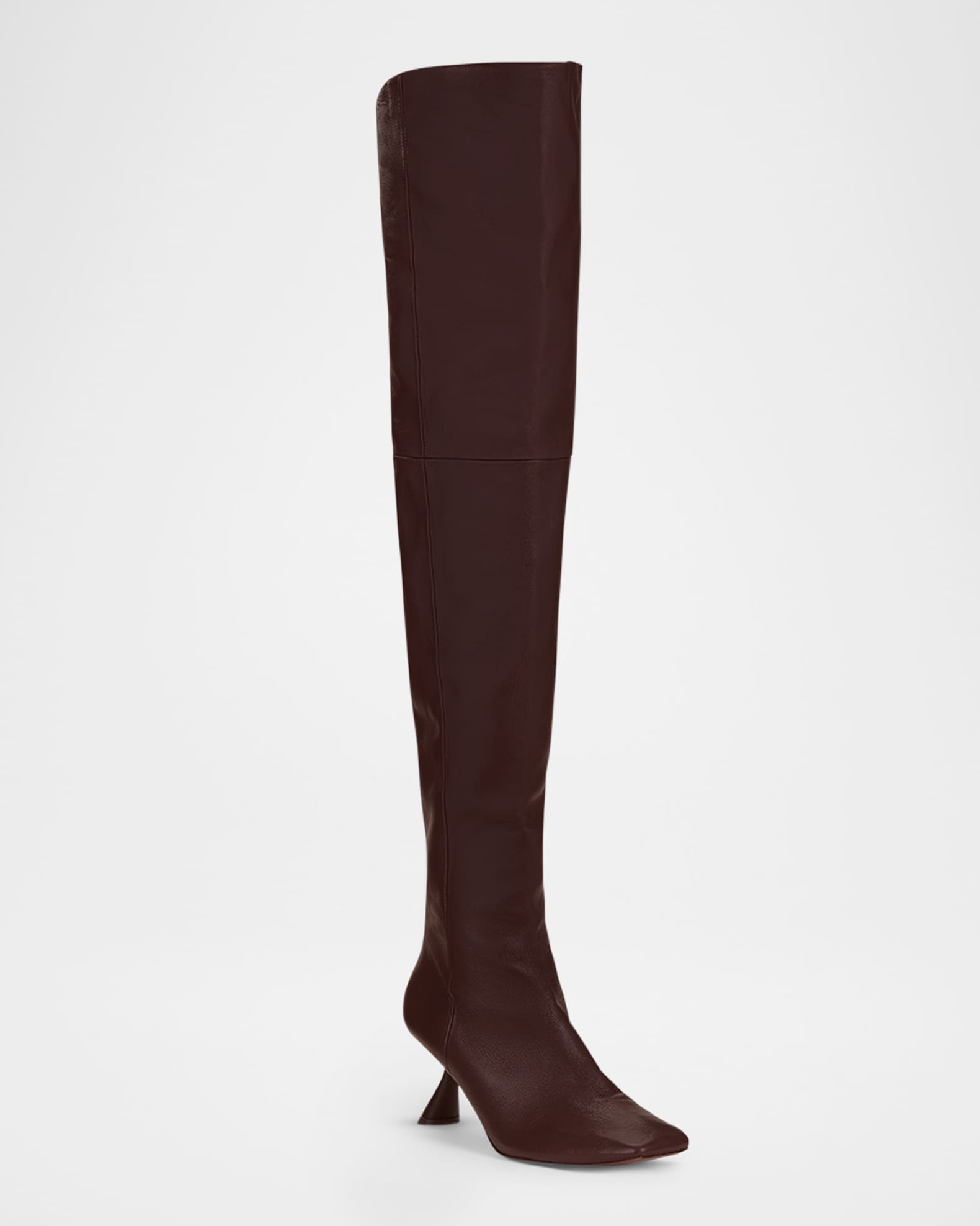 Cult Gaia Wade Leather Over The Knee Boots Neiman Marcus