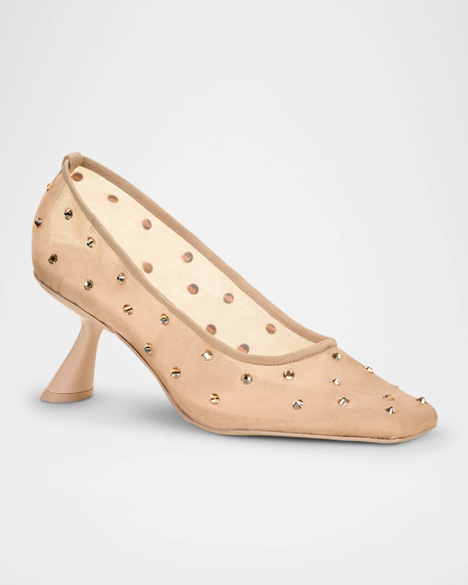 Winnie Crystal Mesh Pumps 1