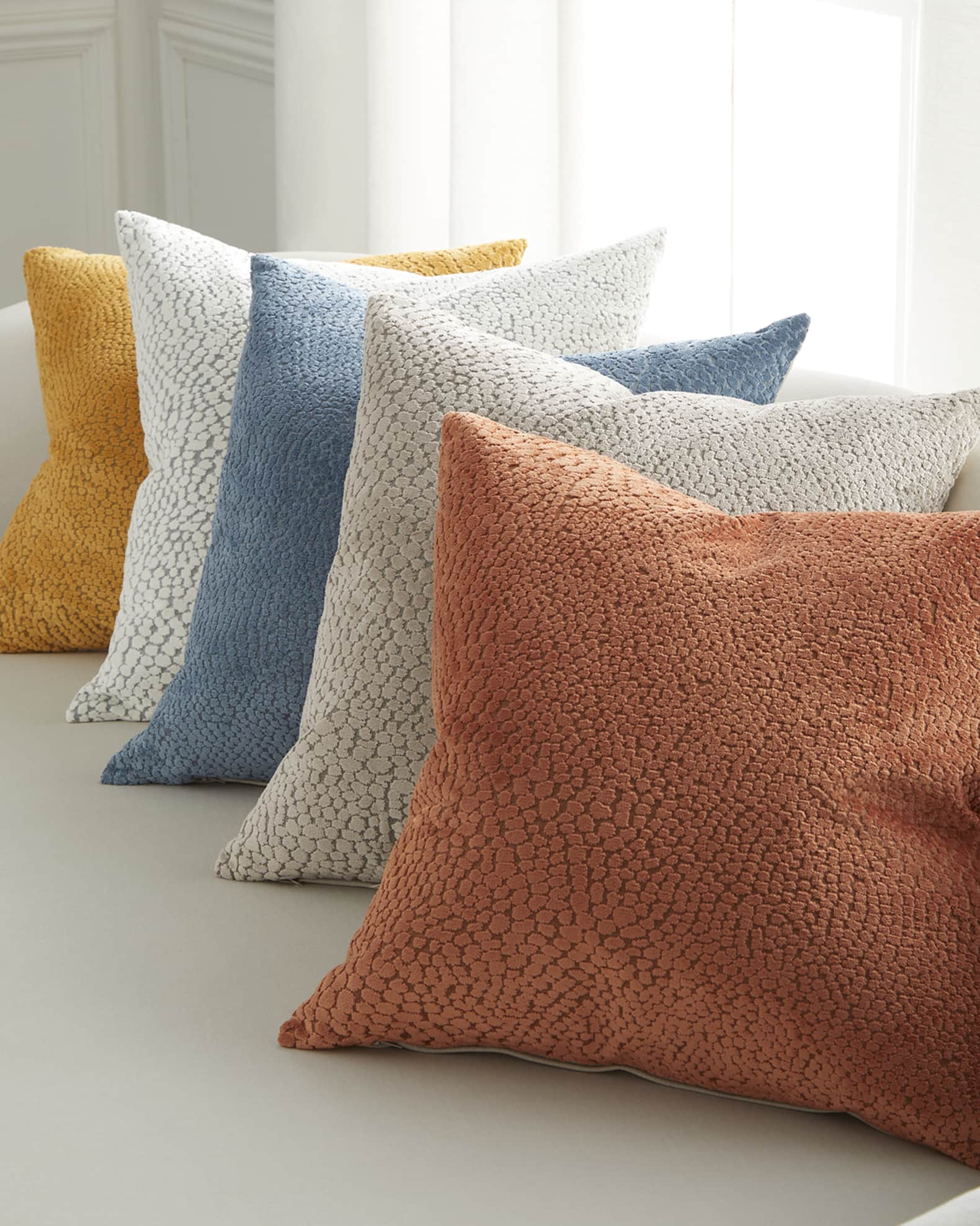 Roquefort Decorative Pillow, 22" Square  0