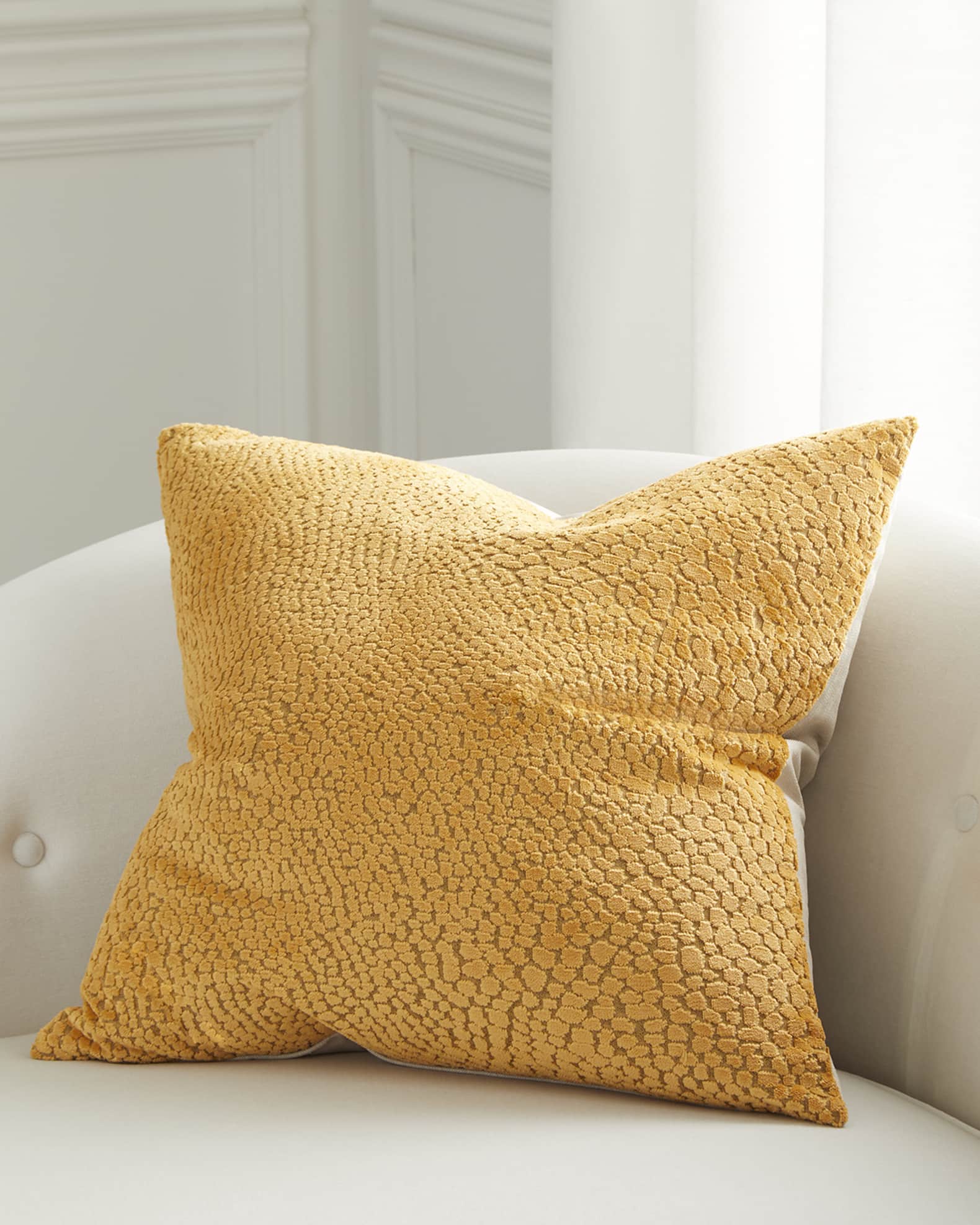Roquefort Decorative Pillow, 22" Square  1