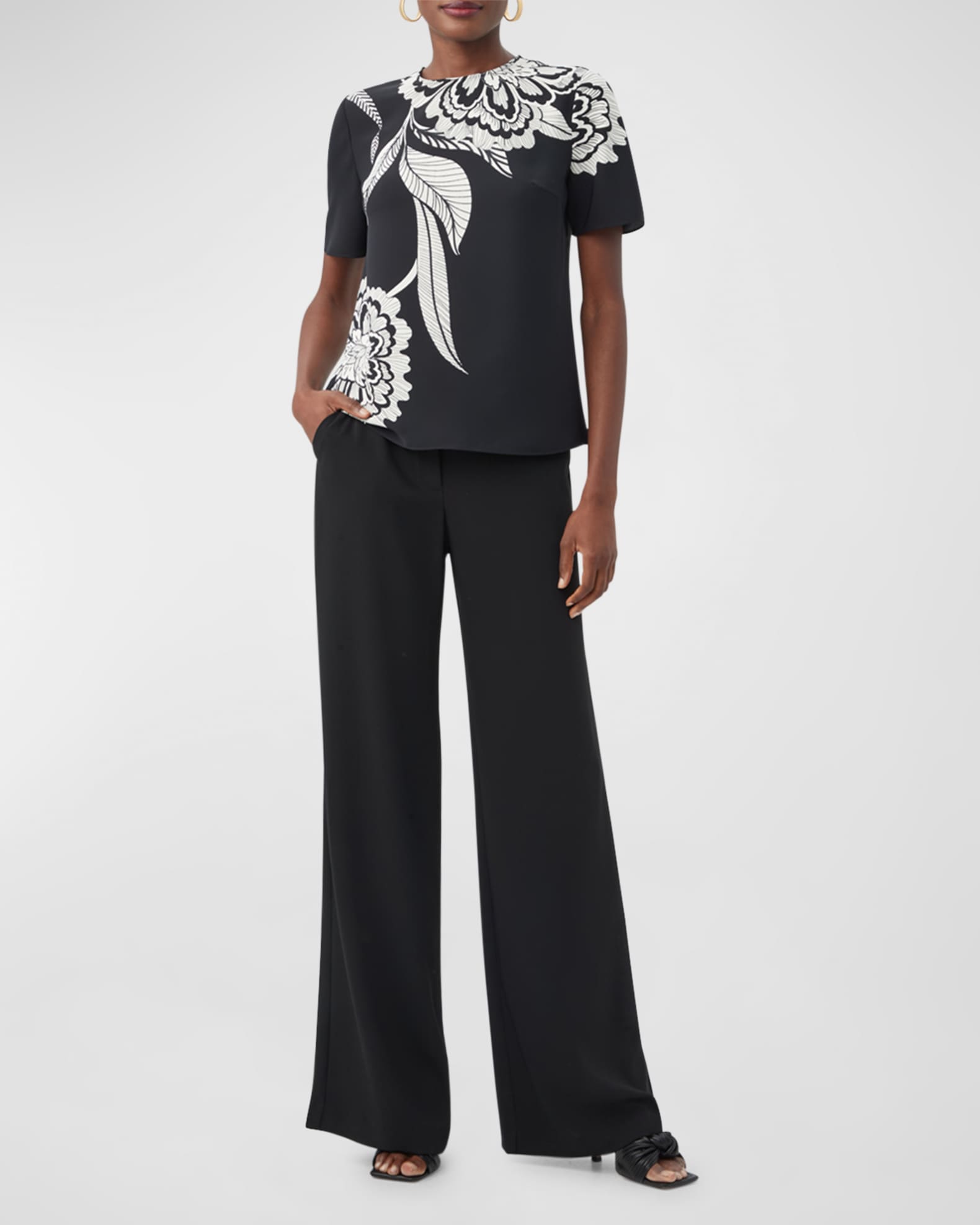 Sugar Hill Floral-Print Crewneck Top 1