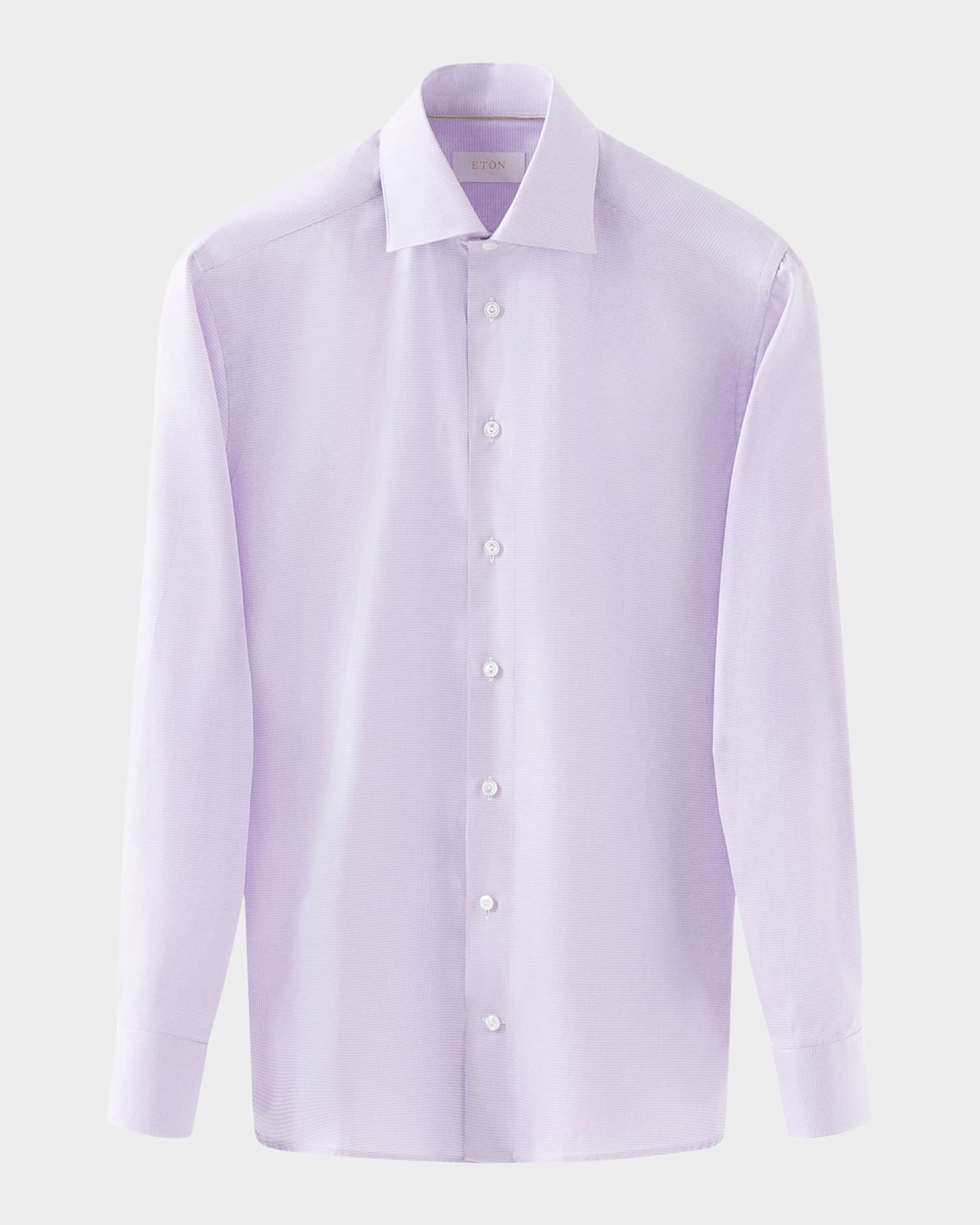 Men's Elevated Twill Micro-Houndstooth Contemporary-Fit Dress Shirt 0