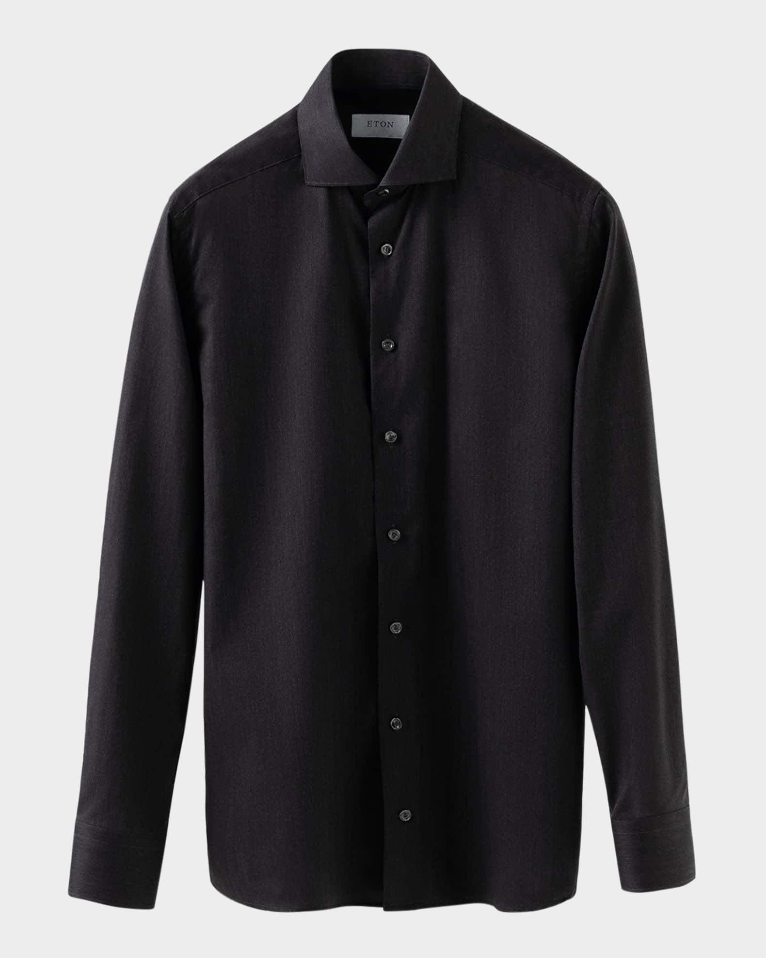 Men's Signature Herringbone Flannel Contemporary-Fit Dress Shirt 0