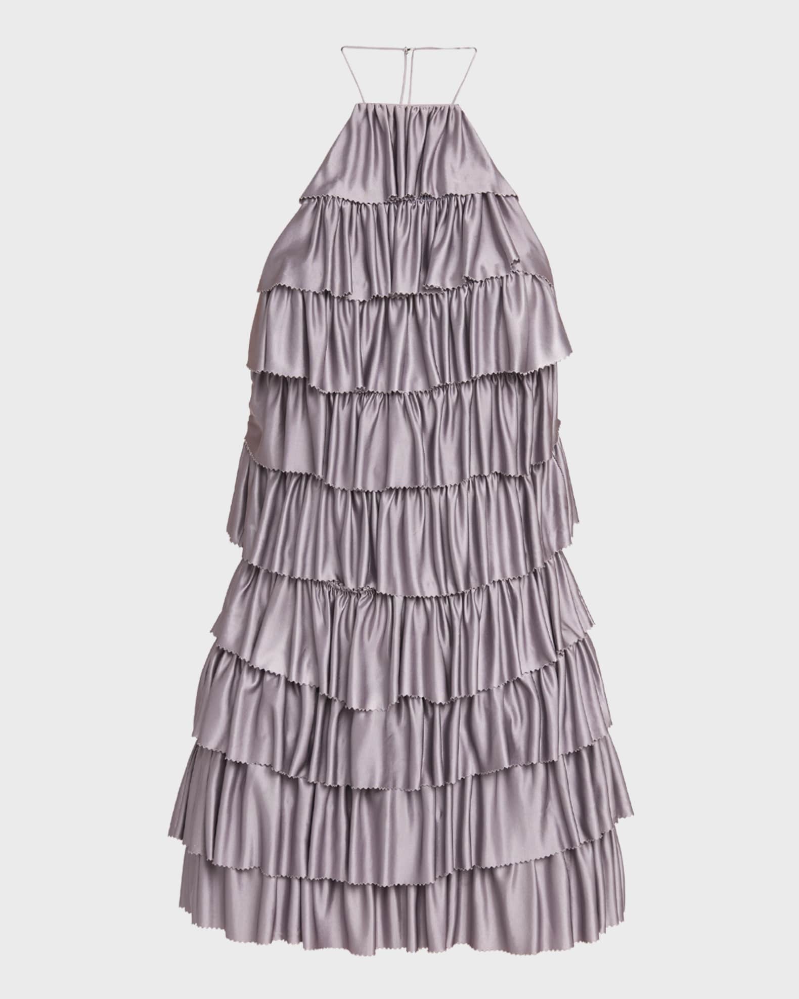 TOM FORD Ruffled Halter Mini Dress | Neiman Marcus