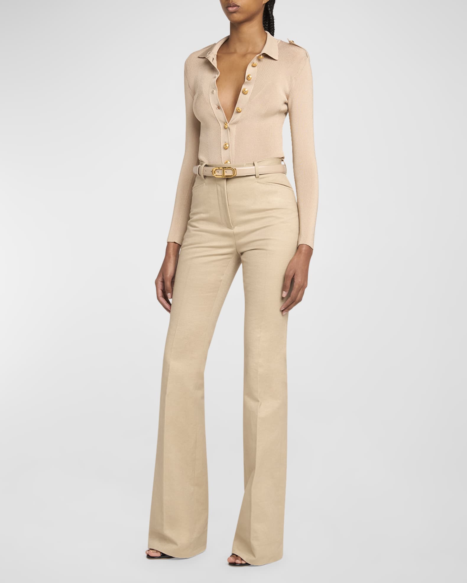 Button-Front Polo Bodysuit 1