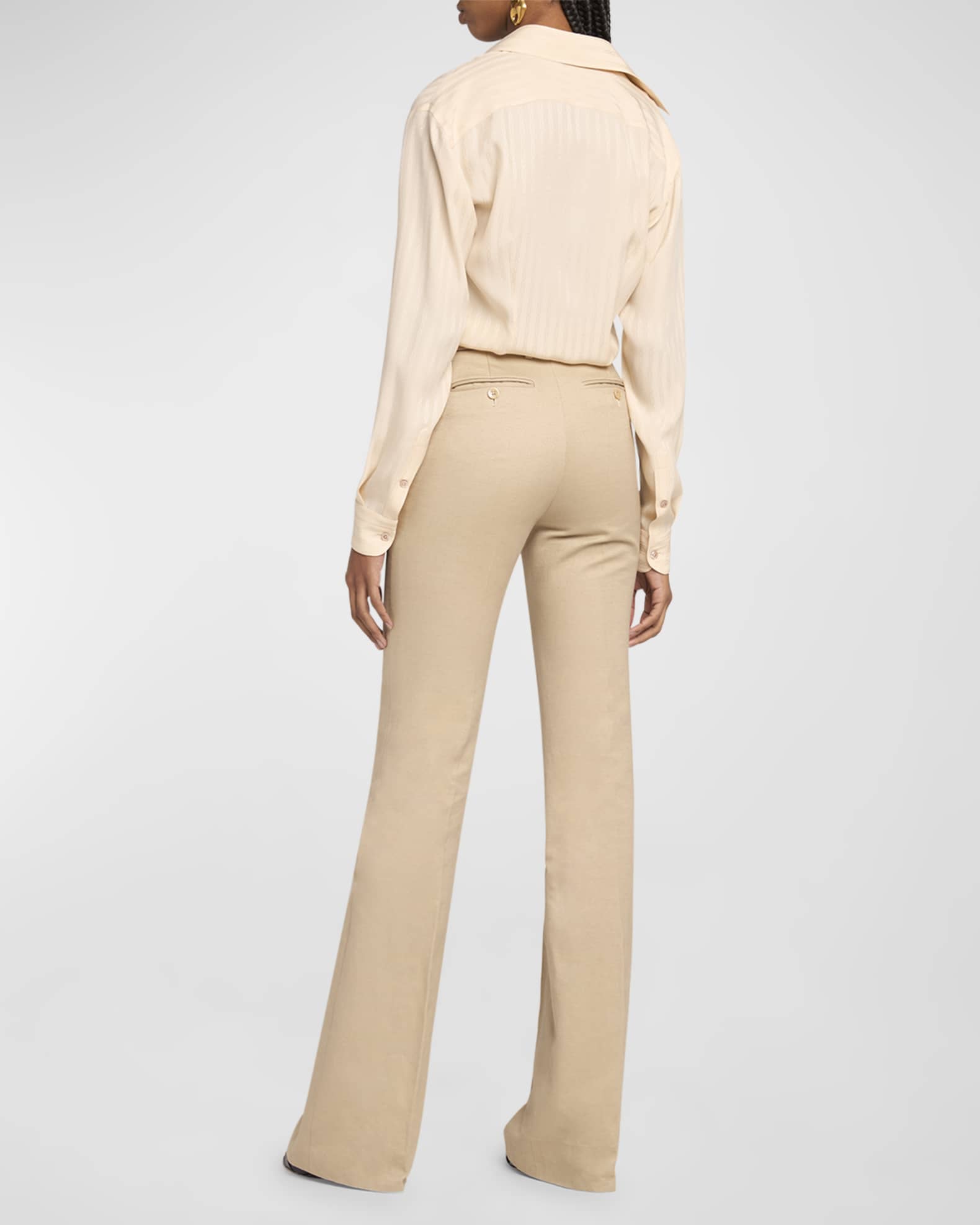 TOM FORD Tailored Wide-Leg Trousers | Neiman Marcus