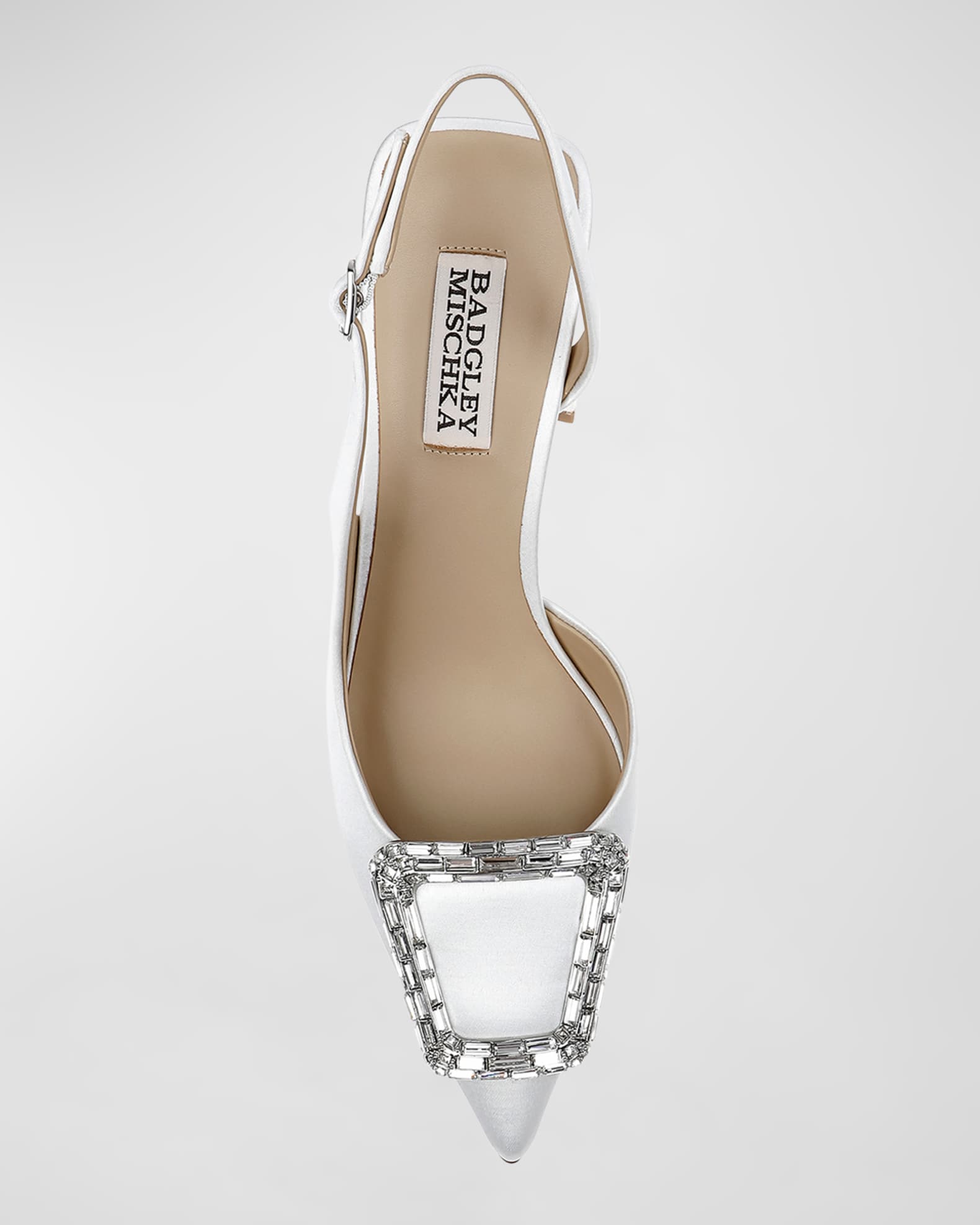 Adaline Glitter Buckle Slingback Pumps