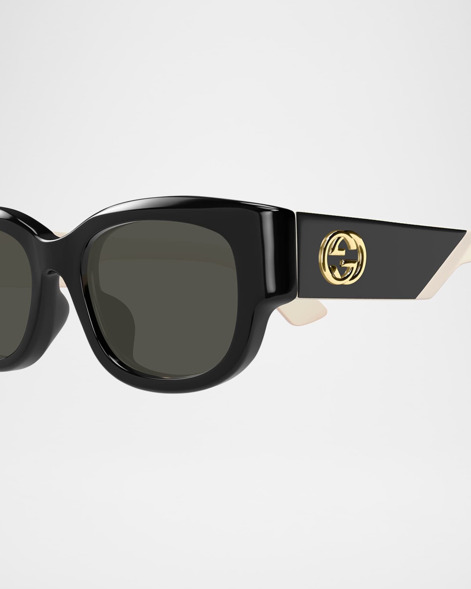 Logo Round Acetate Sunglasses 1