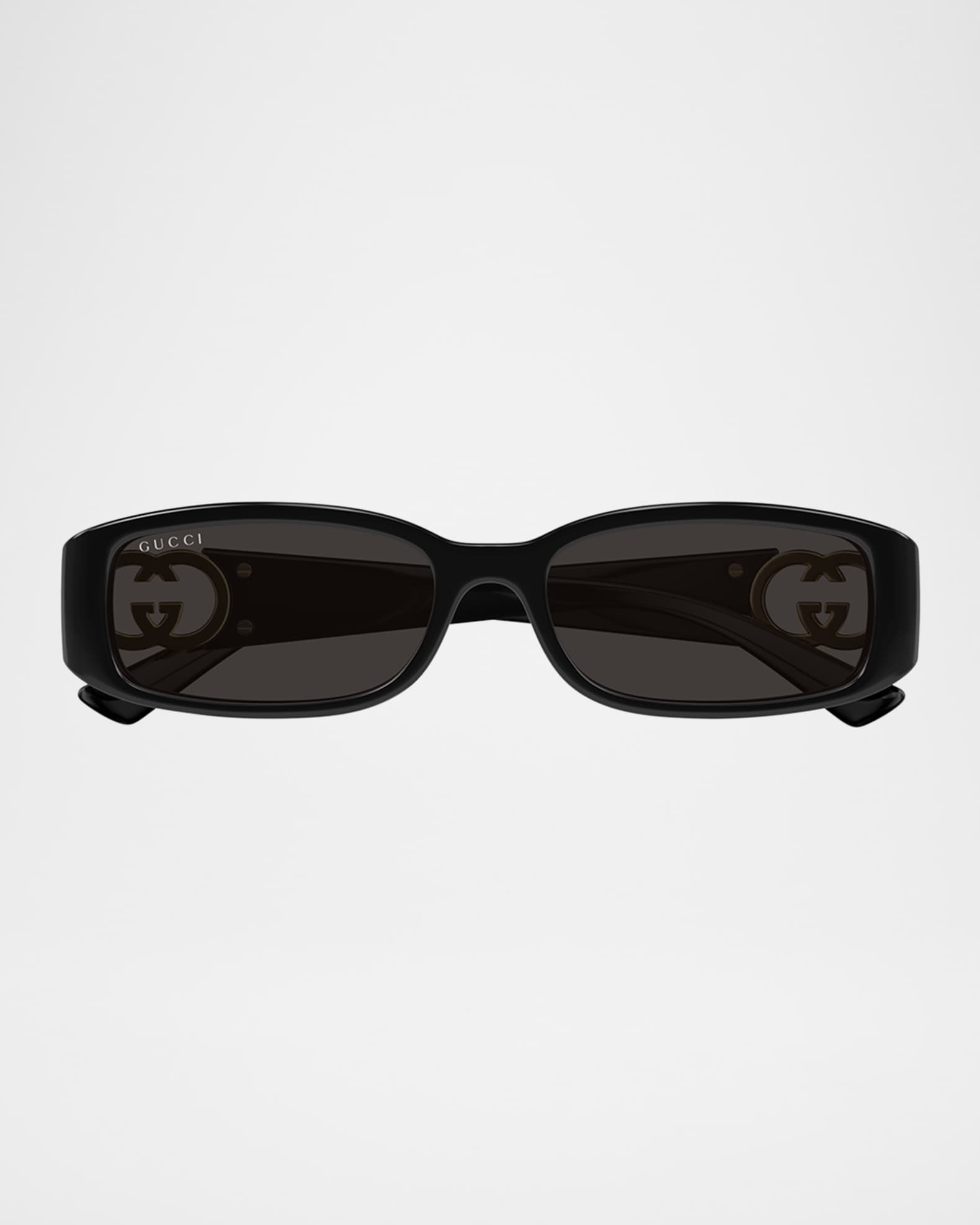 GUCCI 長方形フレムサンクラス GG1661S 001 Gucci GG1661S 001 Sunglasses - US