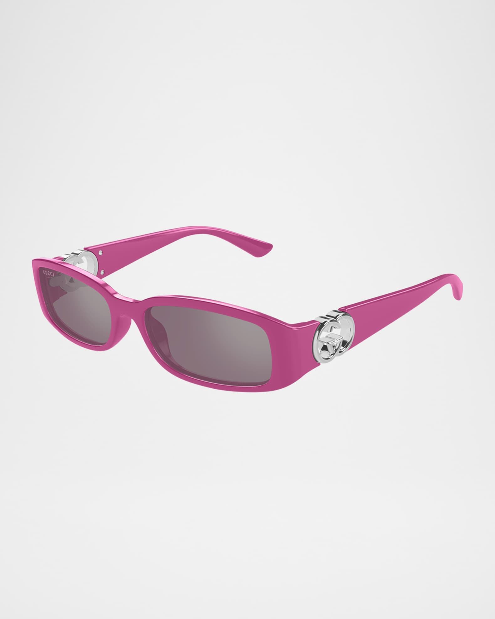 Gucci Rectangle Plastic Sunglasses | Neiman Marcus