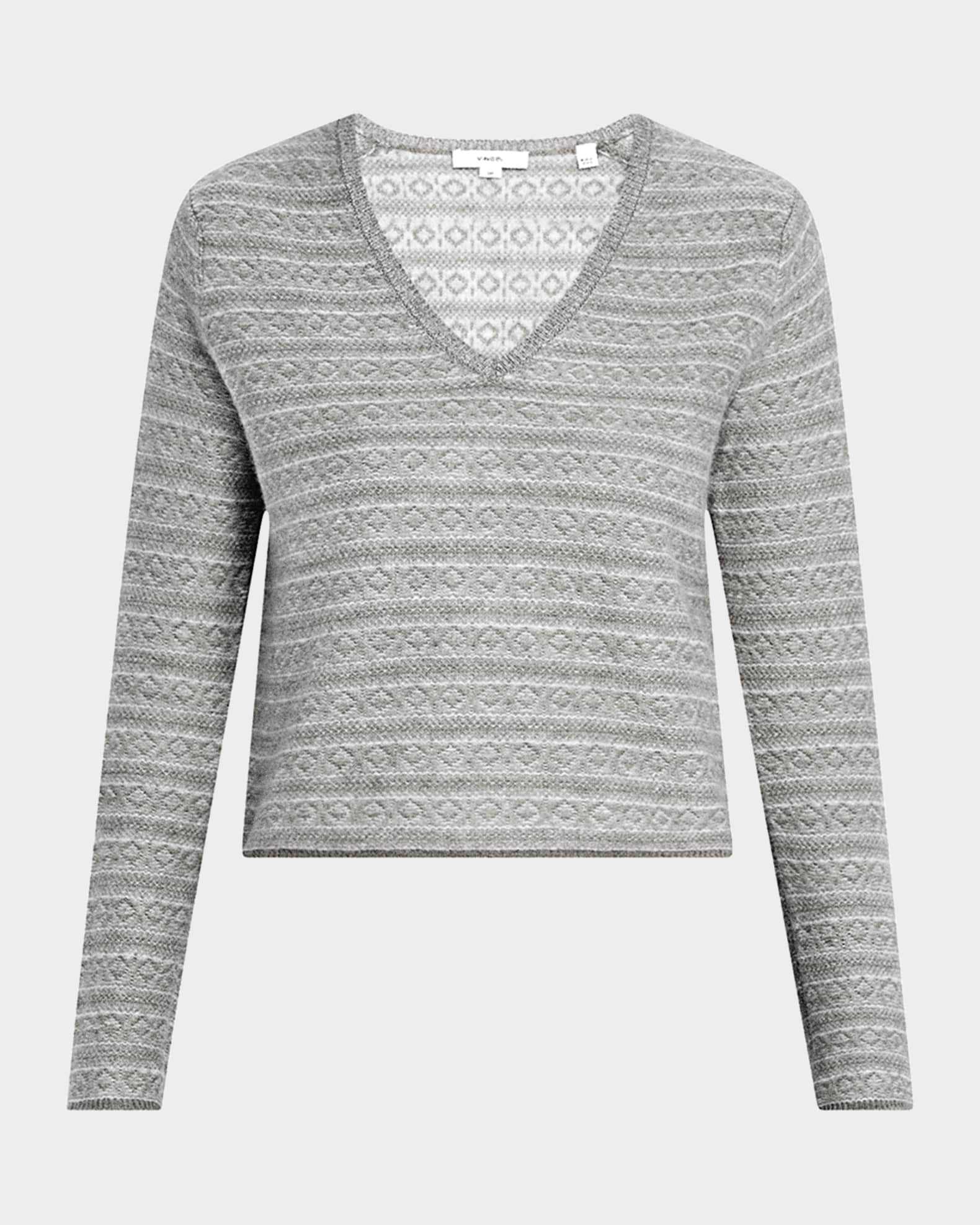 Fair Isle V-Neck Sweater 0