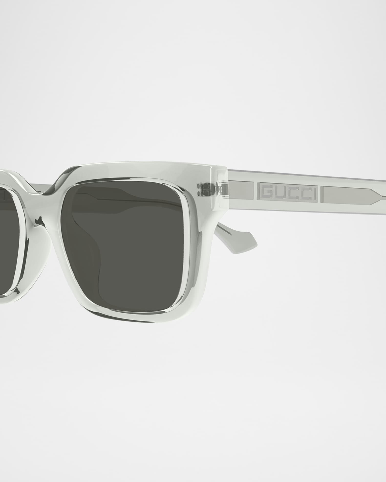 Clear frame gucci sunglasses deals