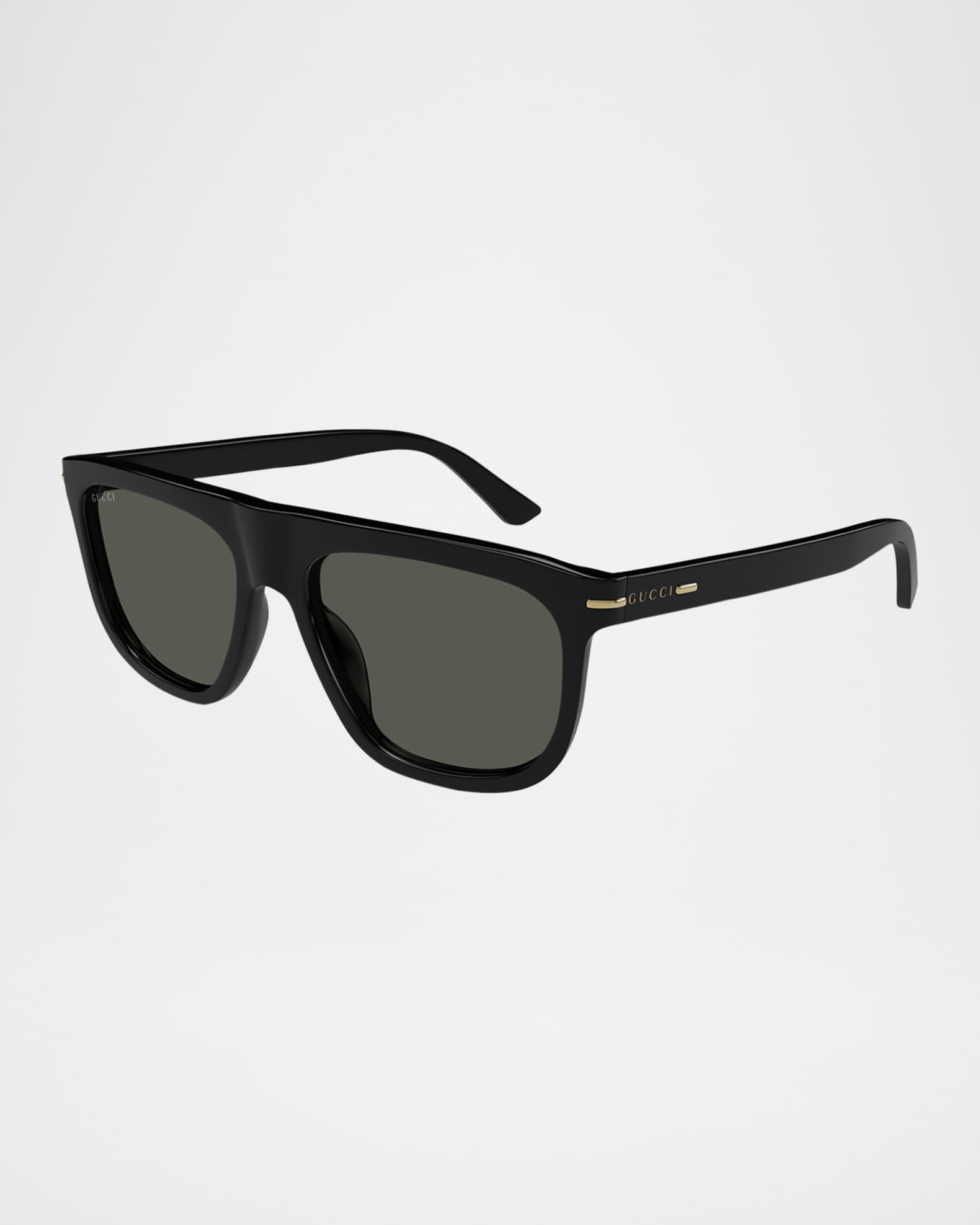Gucci Men's GG1726SM Acetate Rectangle Sunglasses | Neiman Marcus