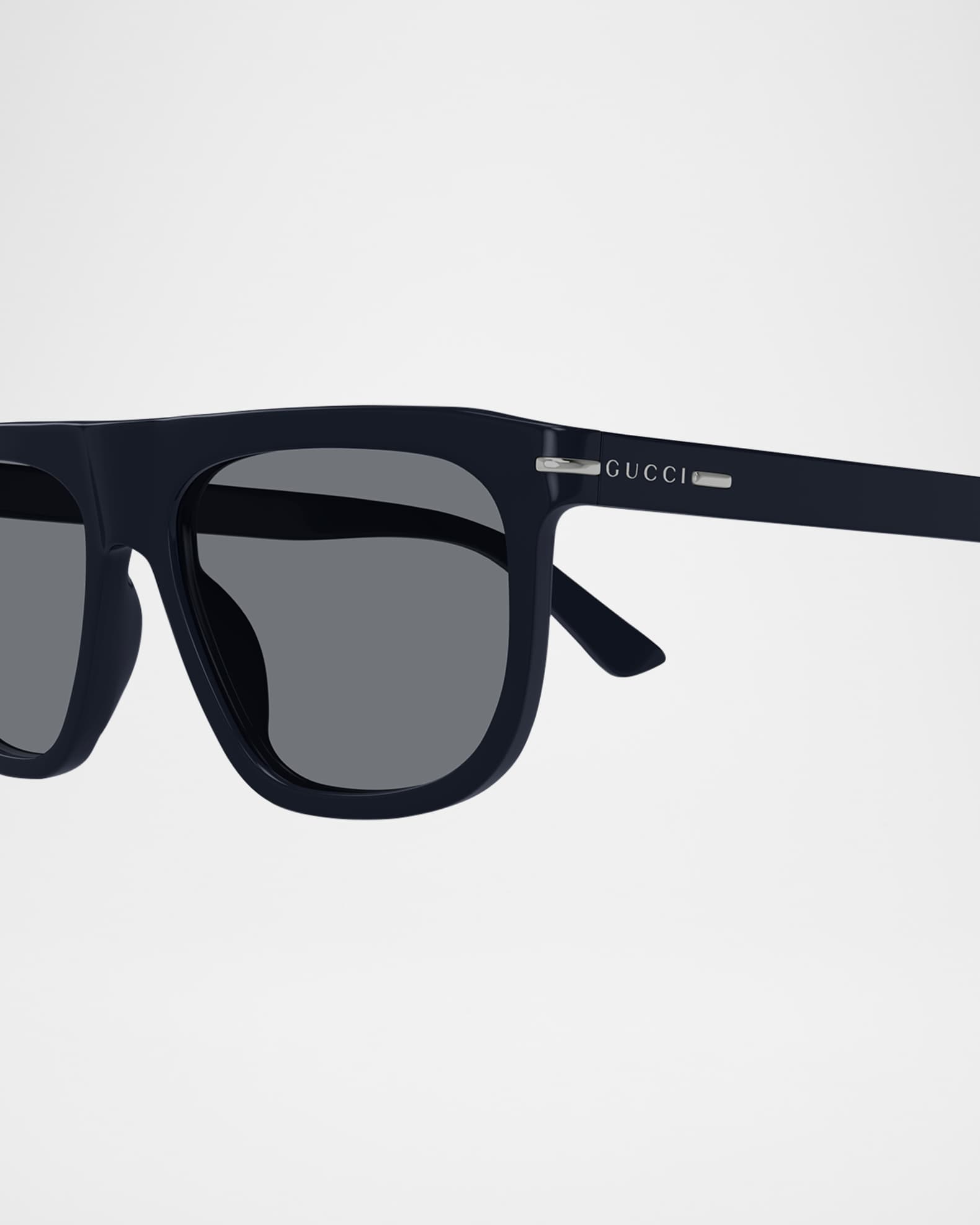 Men's GG1726SM Acetate Rectangle Sunglasses - Thumbnail 2
