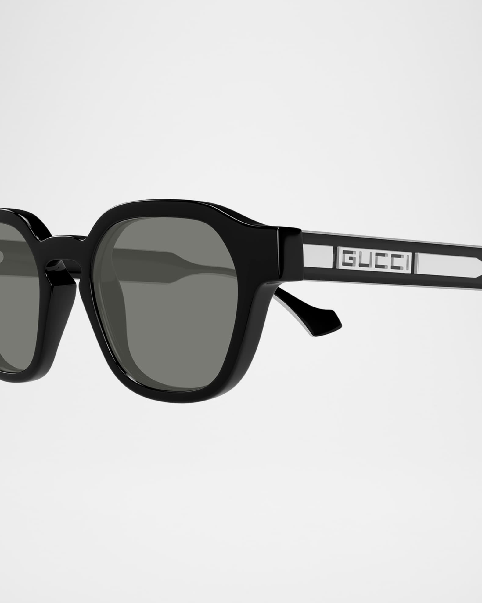Men's GG1730SM Plastic Square Sunglasses 1