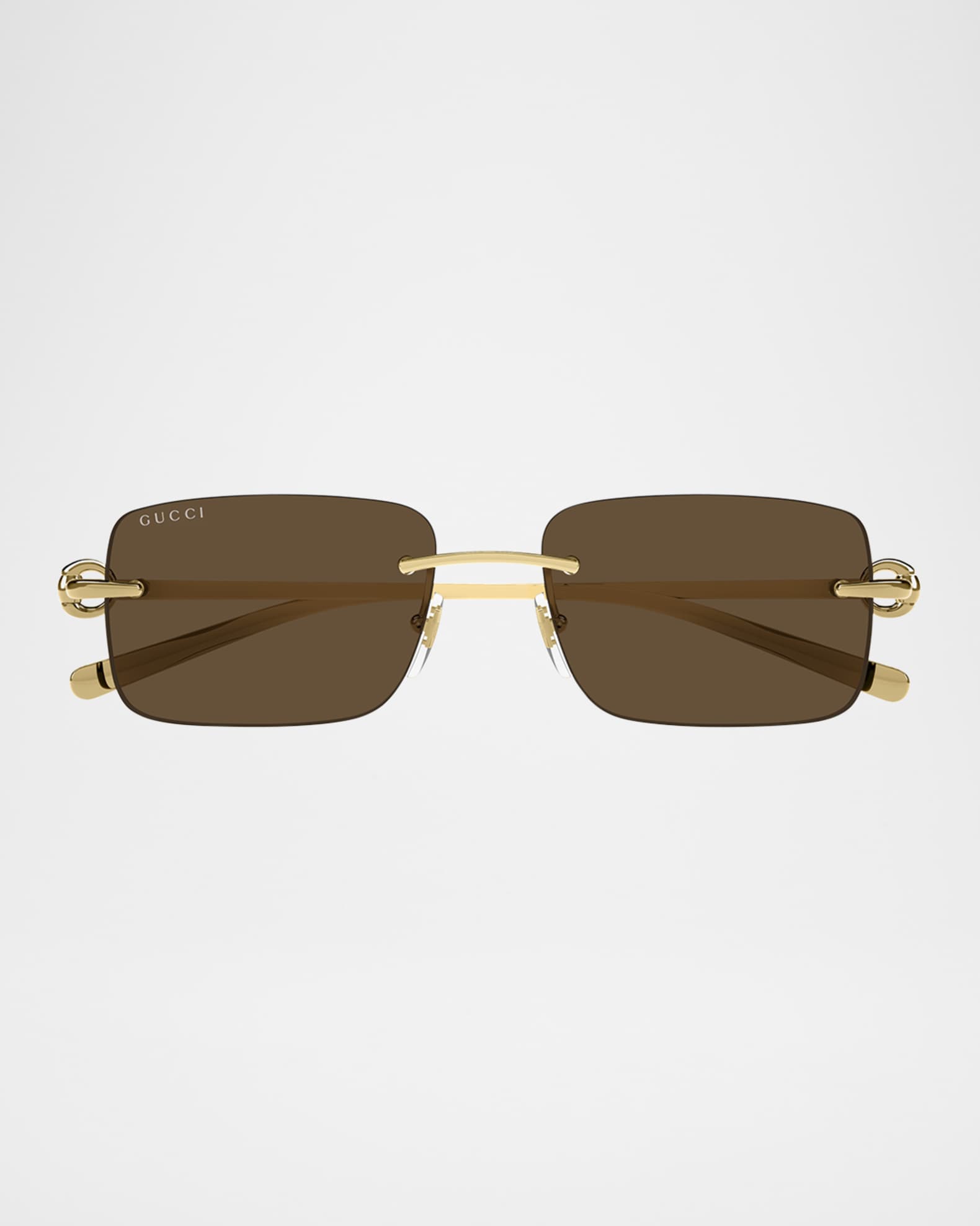 Gucci Men's GG1703SM Rimless Rectangle Sunglasses | Neiman Marcus