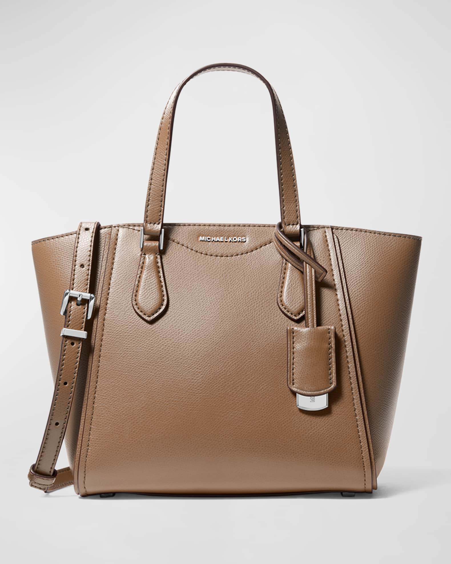 MICHAEL Michael Kors Taryn Grained Leather Crossbody Tote Bag Neiman Marcus