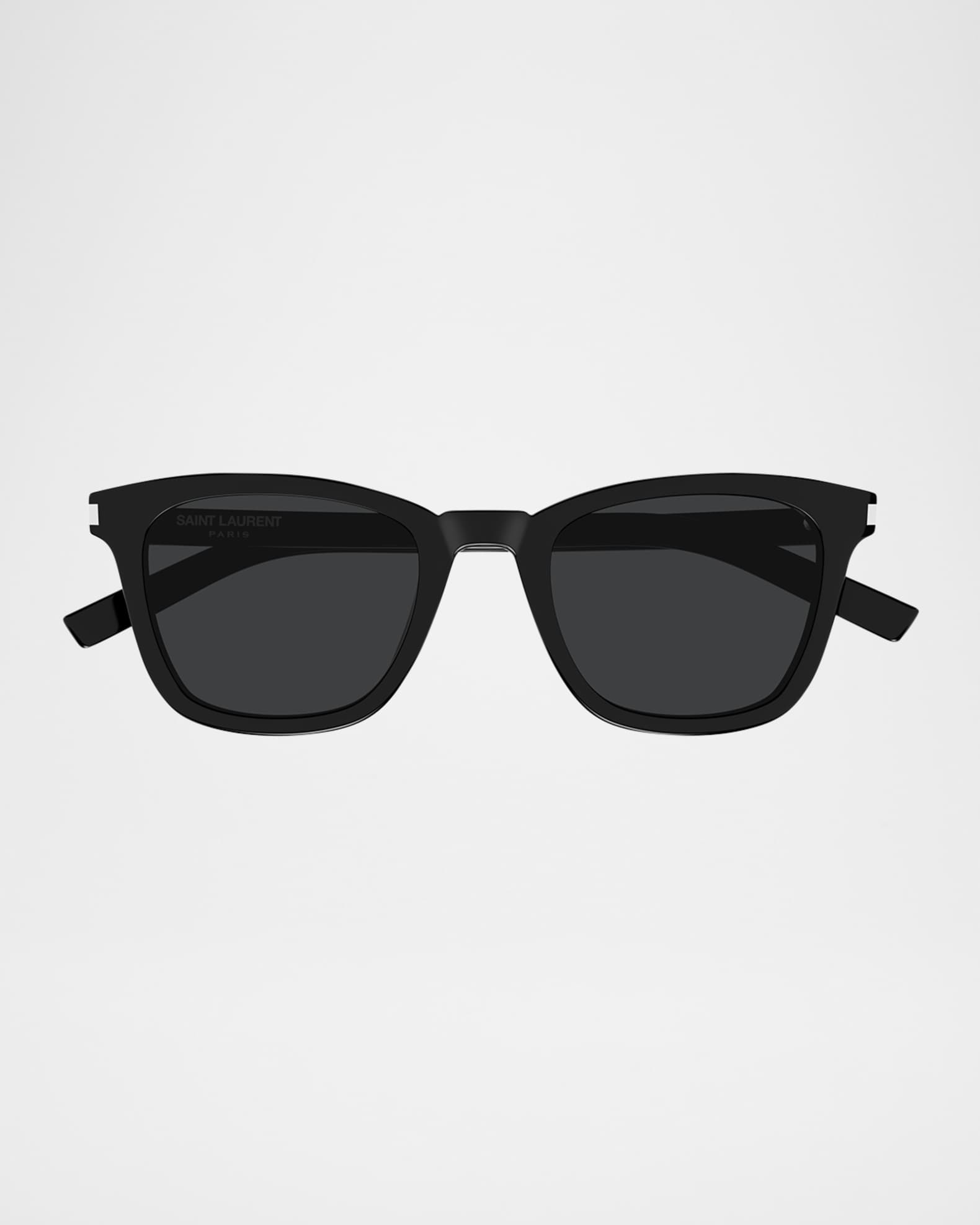 SAINT LAURENT スクエアフレムサンクラス SLIMSL716K 003AJ Saint Laurent Rectangular Acetate Sunglasses | Neiman Marcus