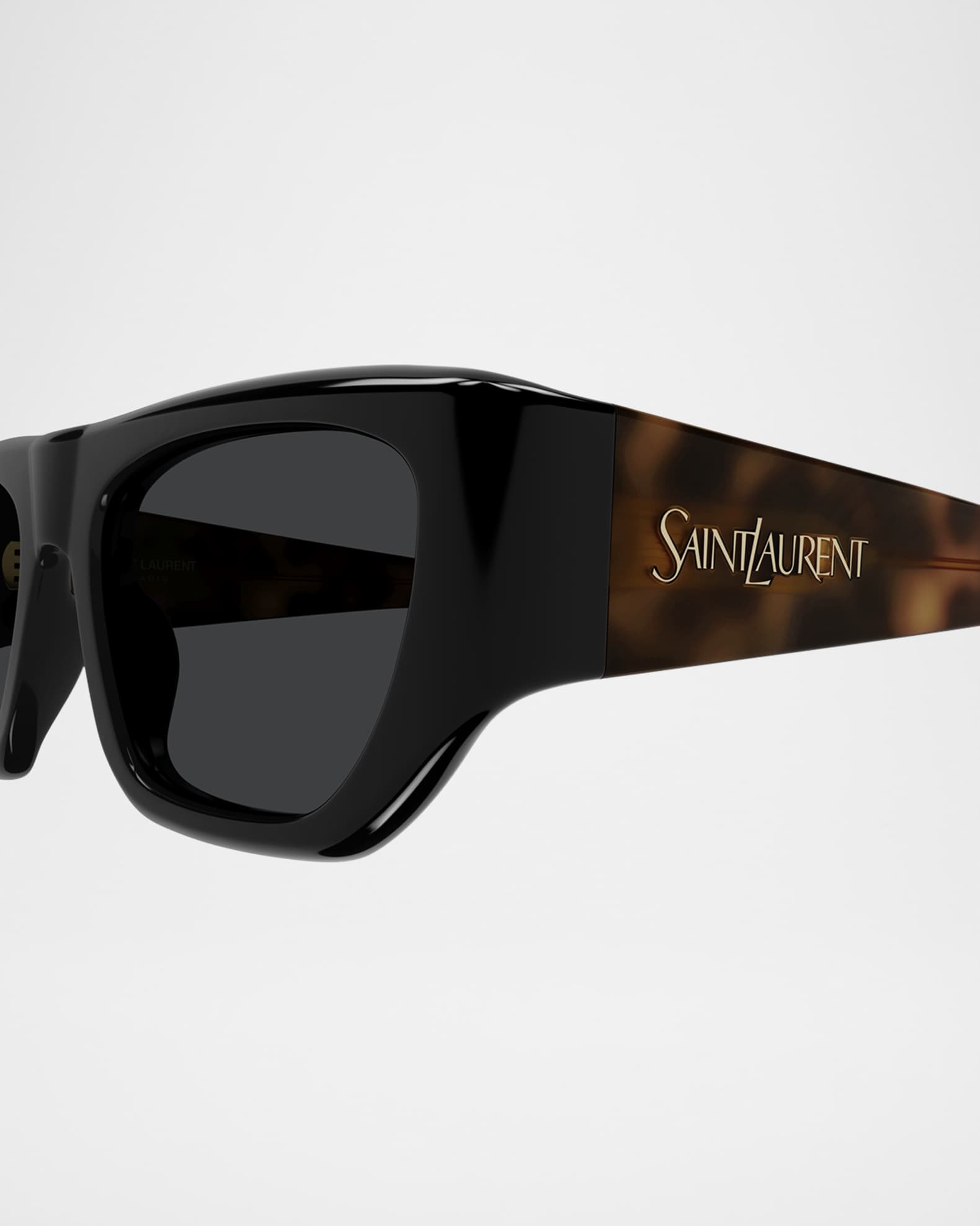 サングラス Saint Laurent l Sunglasses Saint Laurent Rectangle Acetate Sunglasses | Neiman Marcus