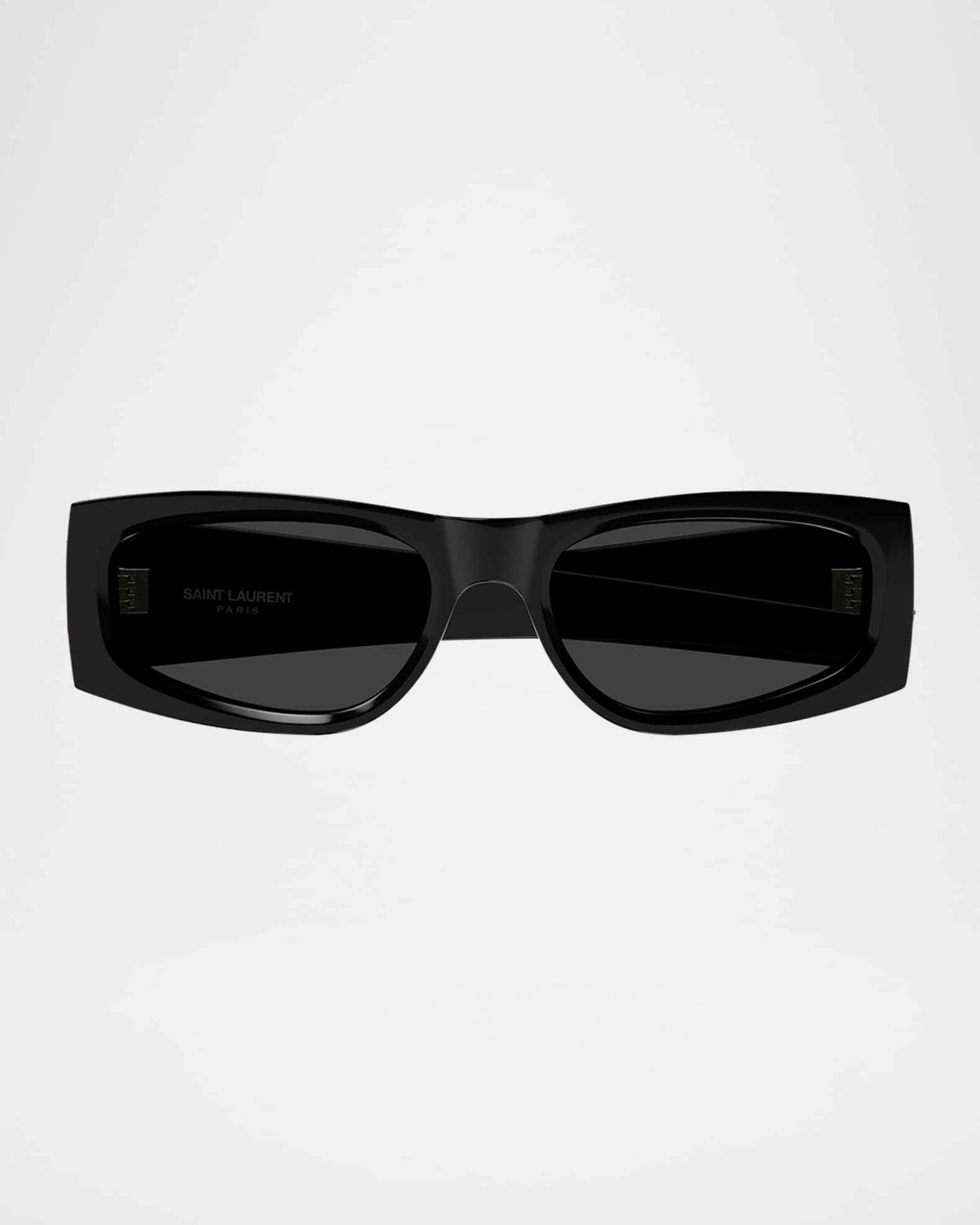 サングラス Saint Laurent Acetate Sunglasses Saint Laurent YSL Acetate Flat-Top Rectangle Sunglasses