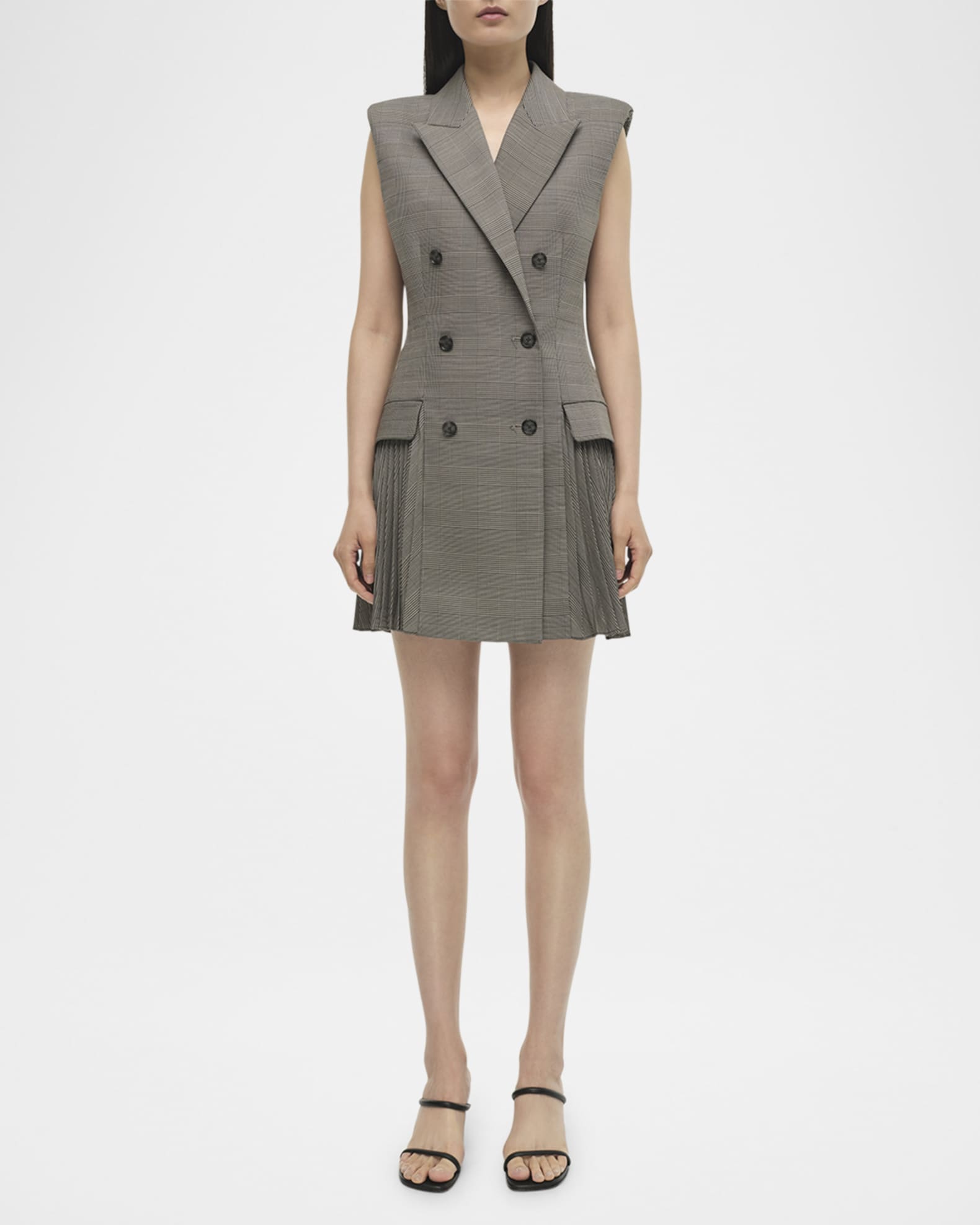SIMKHAI Tanaka Sleeveless Mini Blazer Dress Neiman Marcus