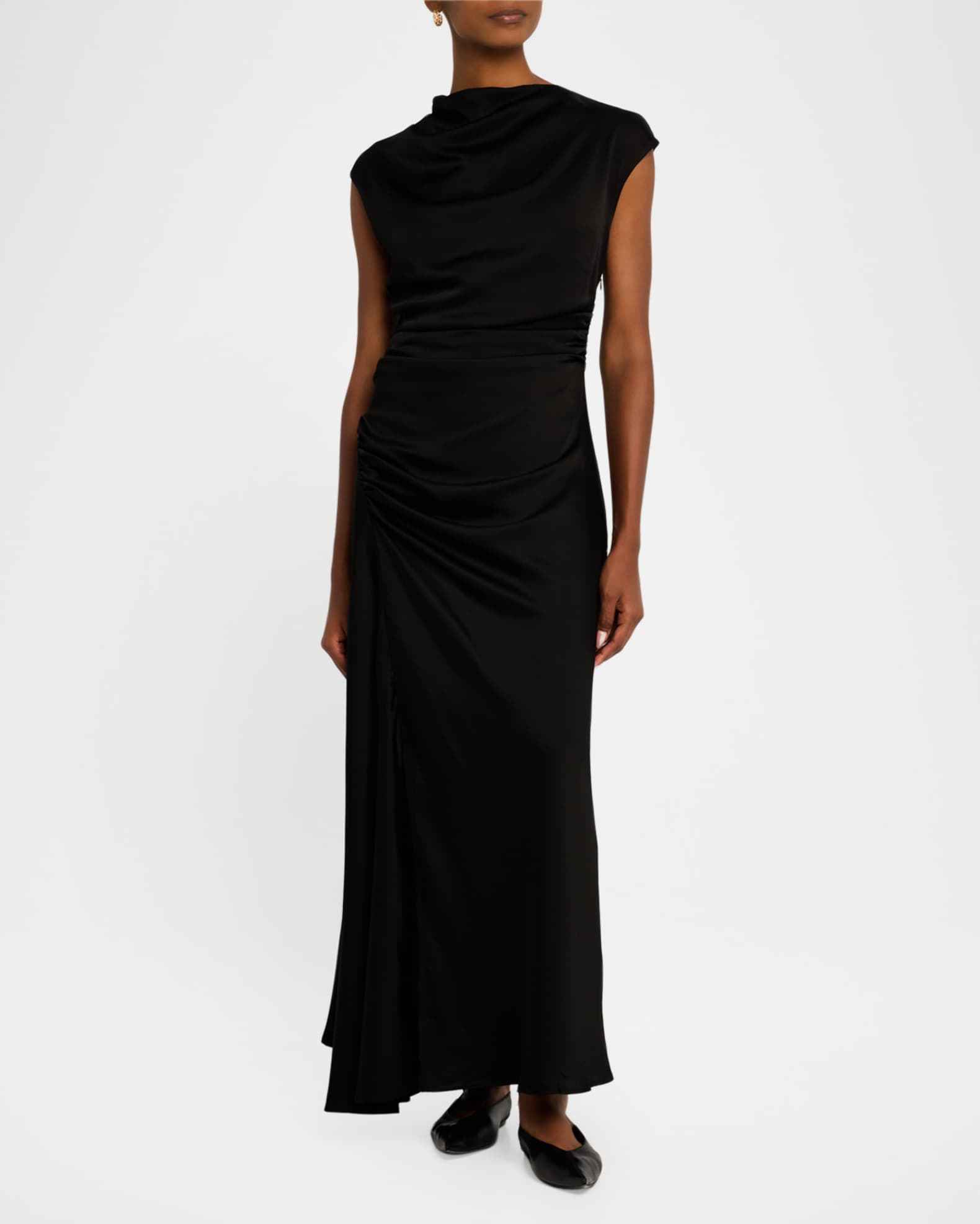 Burke Sleeveless Draped Maxi Dress 1