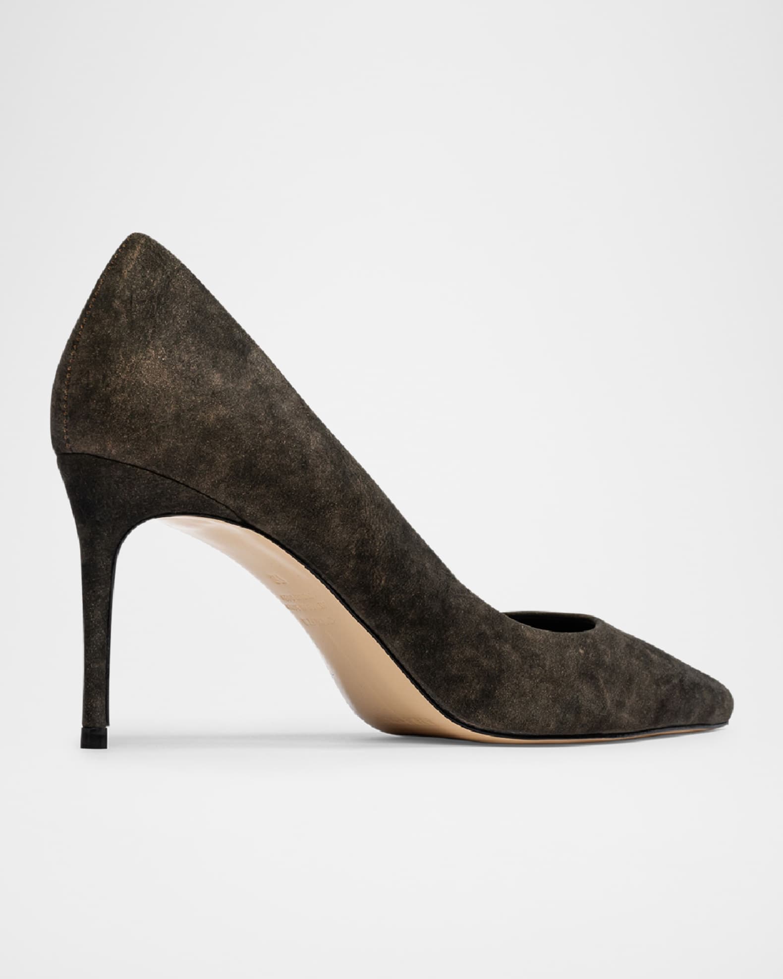 Black Suede Studio Amaya Suede Classic Pumps Neiman Marcus