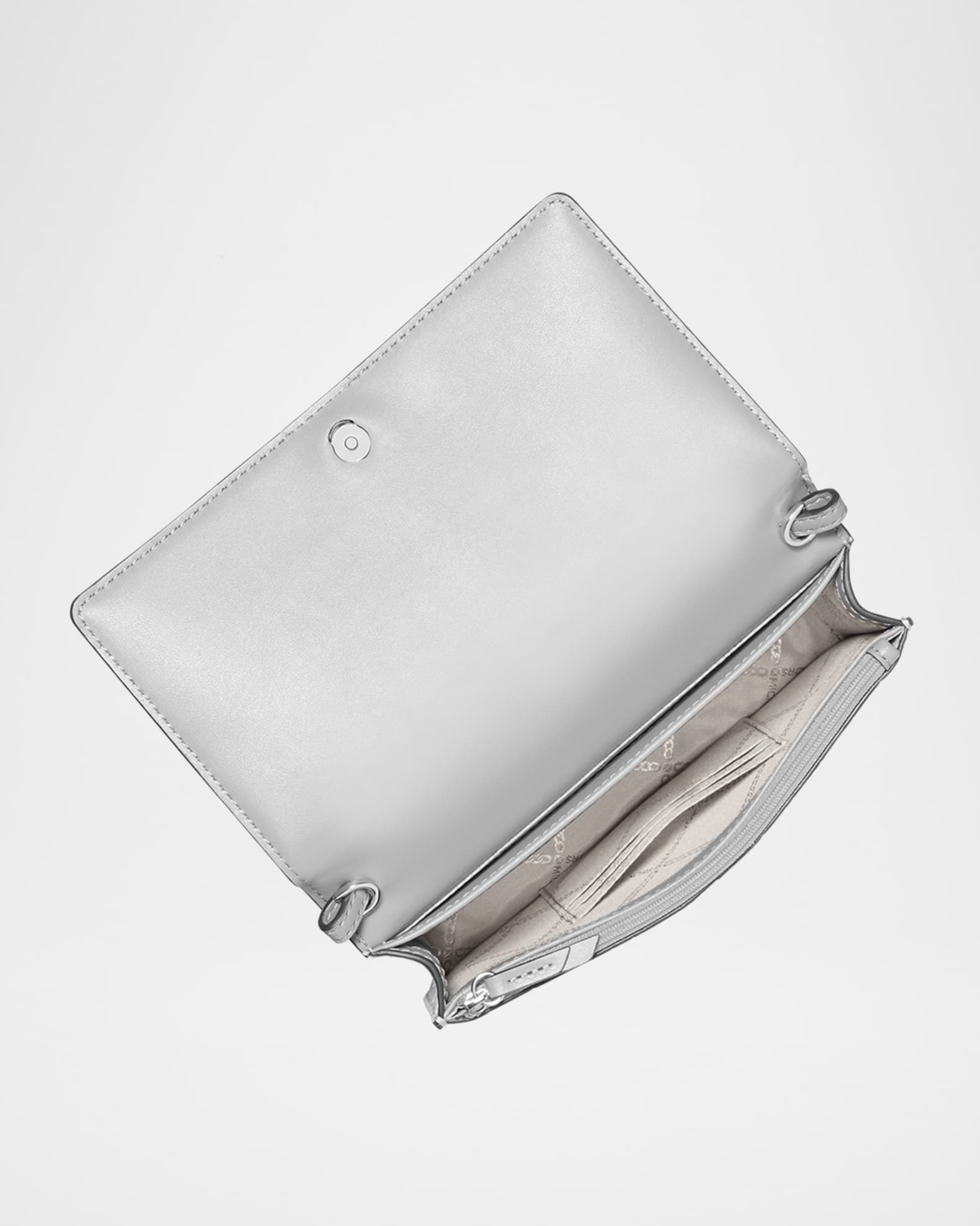 Michael kors silver crossbody bag 2025