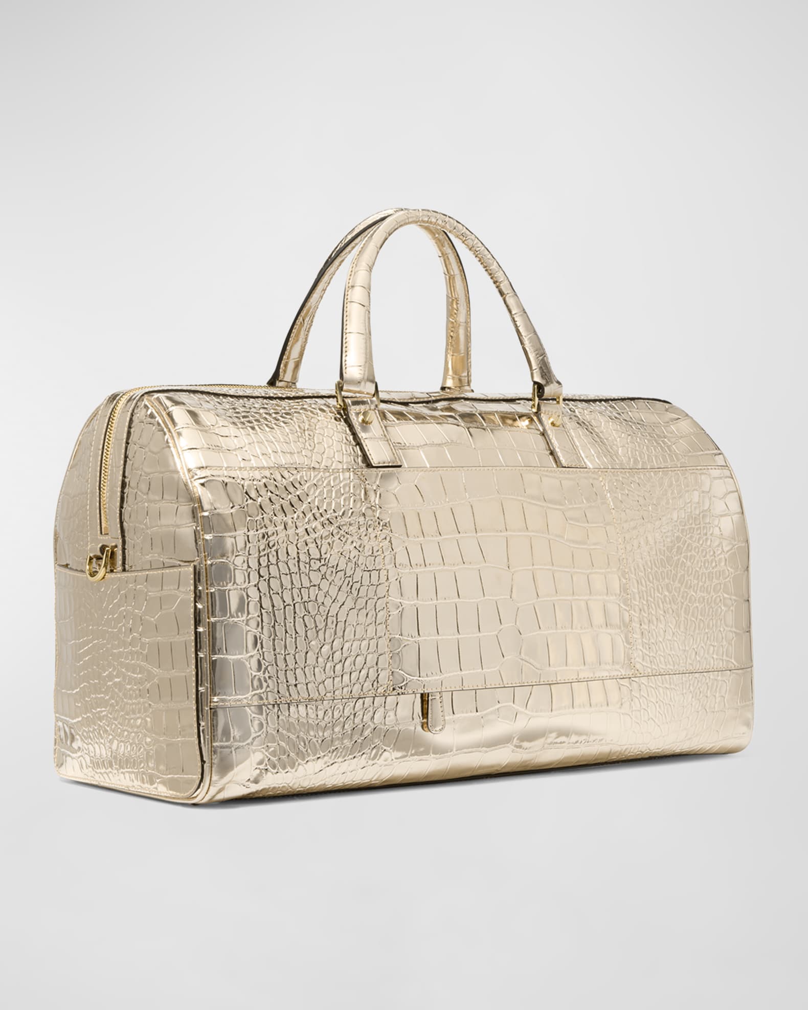 Metallic weekender bag best sale