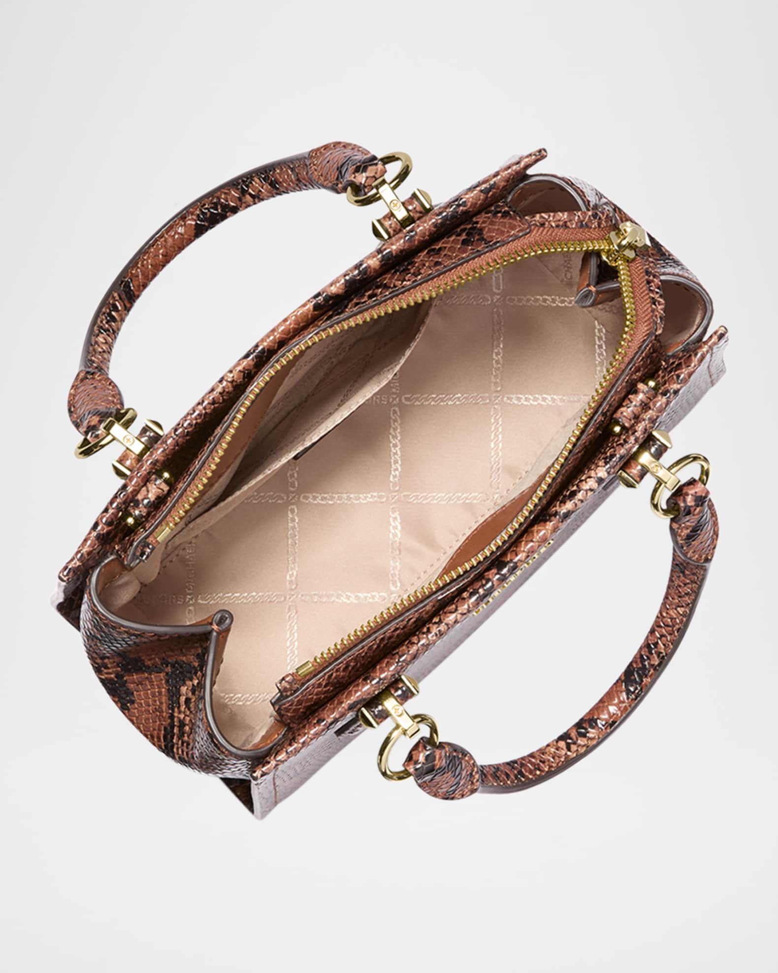 MICHAEL Michael Kors Marilyn Snake Print Leather Crossbody Bag Neiman Marcus