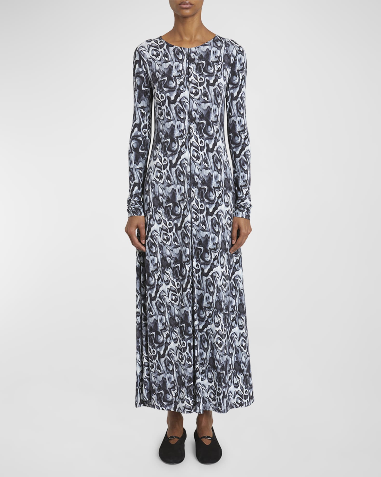 Atlas Printed Jersey Maxi Dress 1