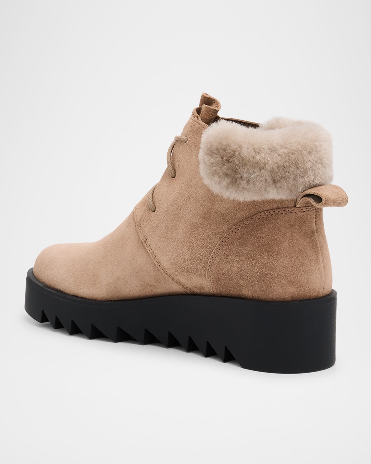 Desert Shearling Suede Ankle Booties  1