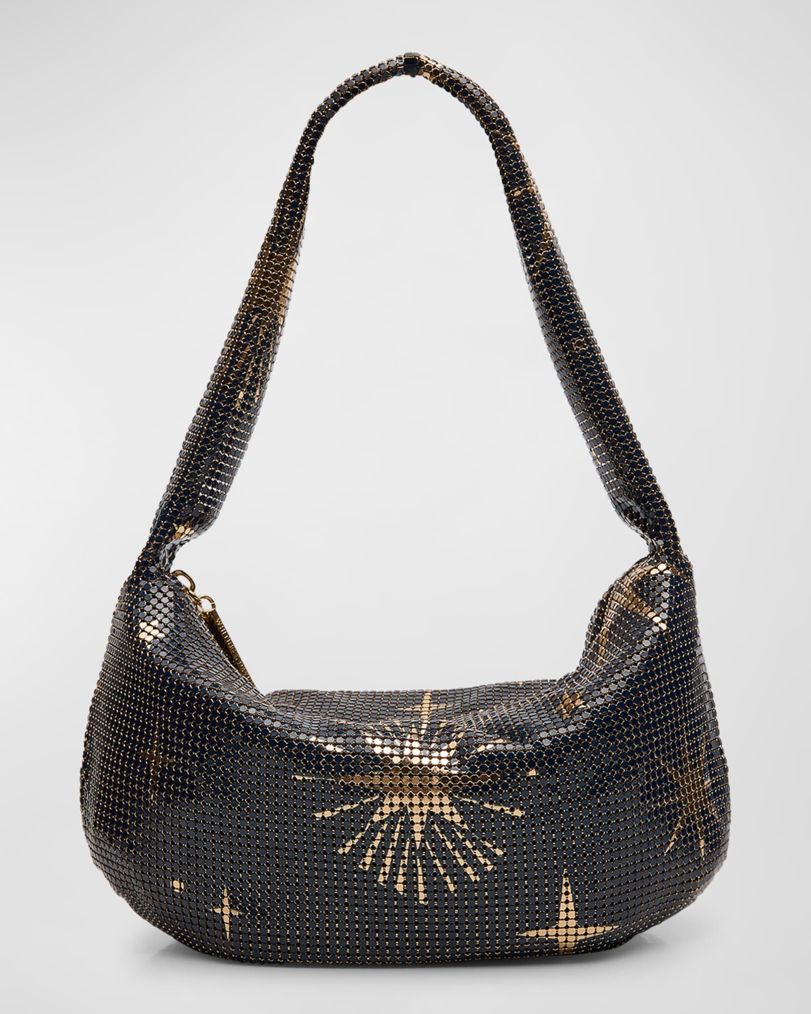 Whiting Davis Diana Star Print Mesh Hobo Bag Neiman Marcus