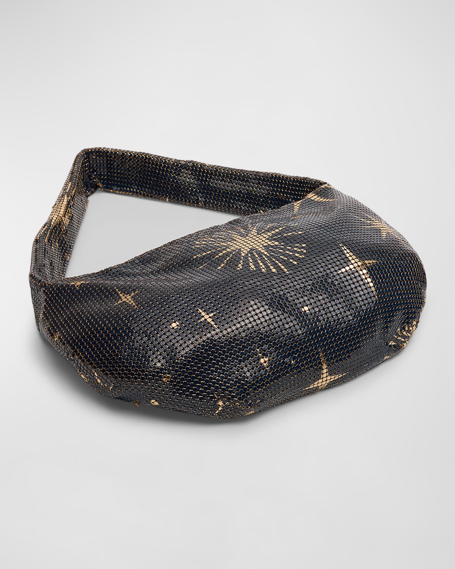 Diana Star-Print Mesh Hobo Bag 1