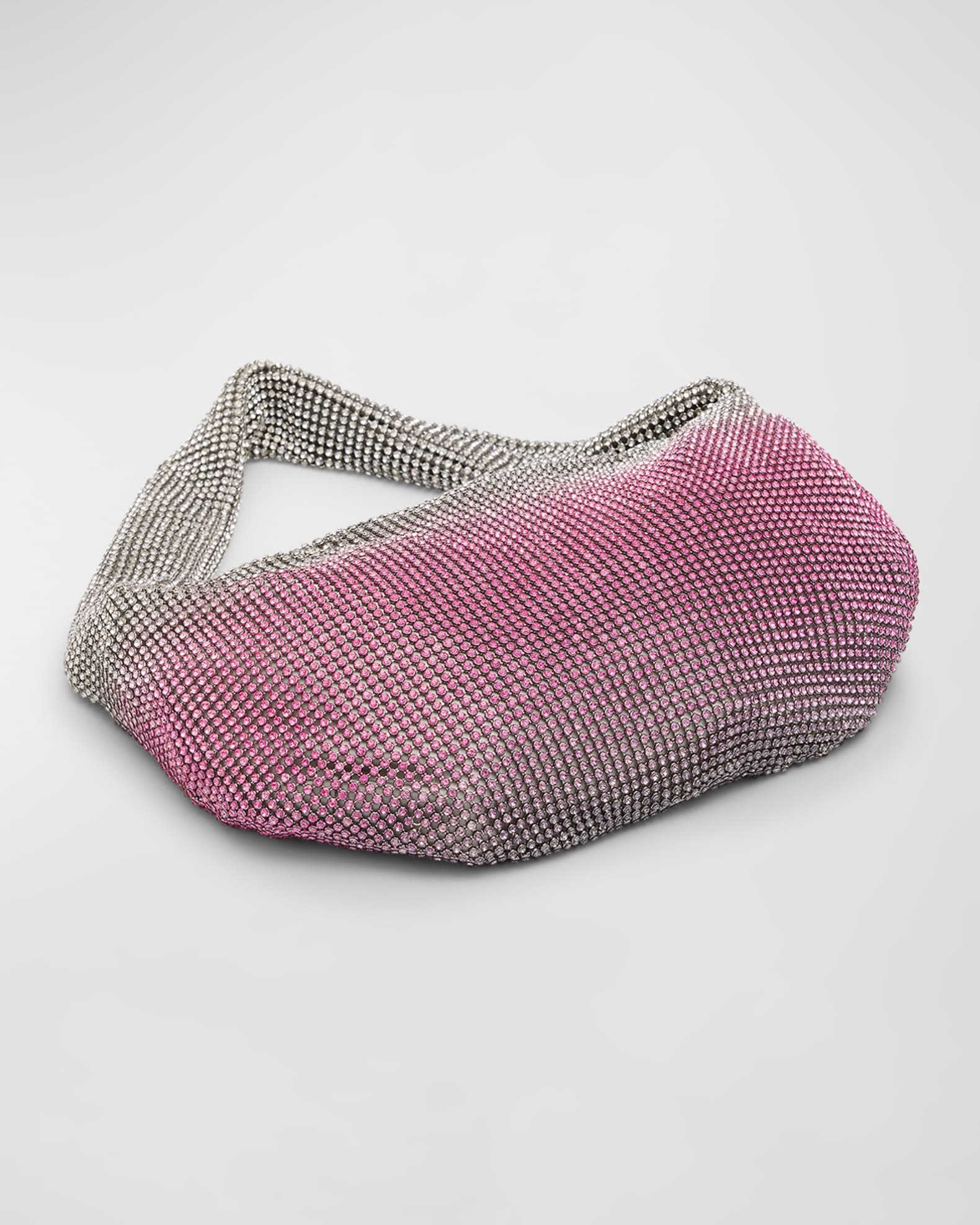 Adrienne Two-Tone Crystal Hobo Bag 1