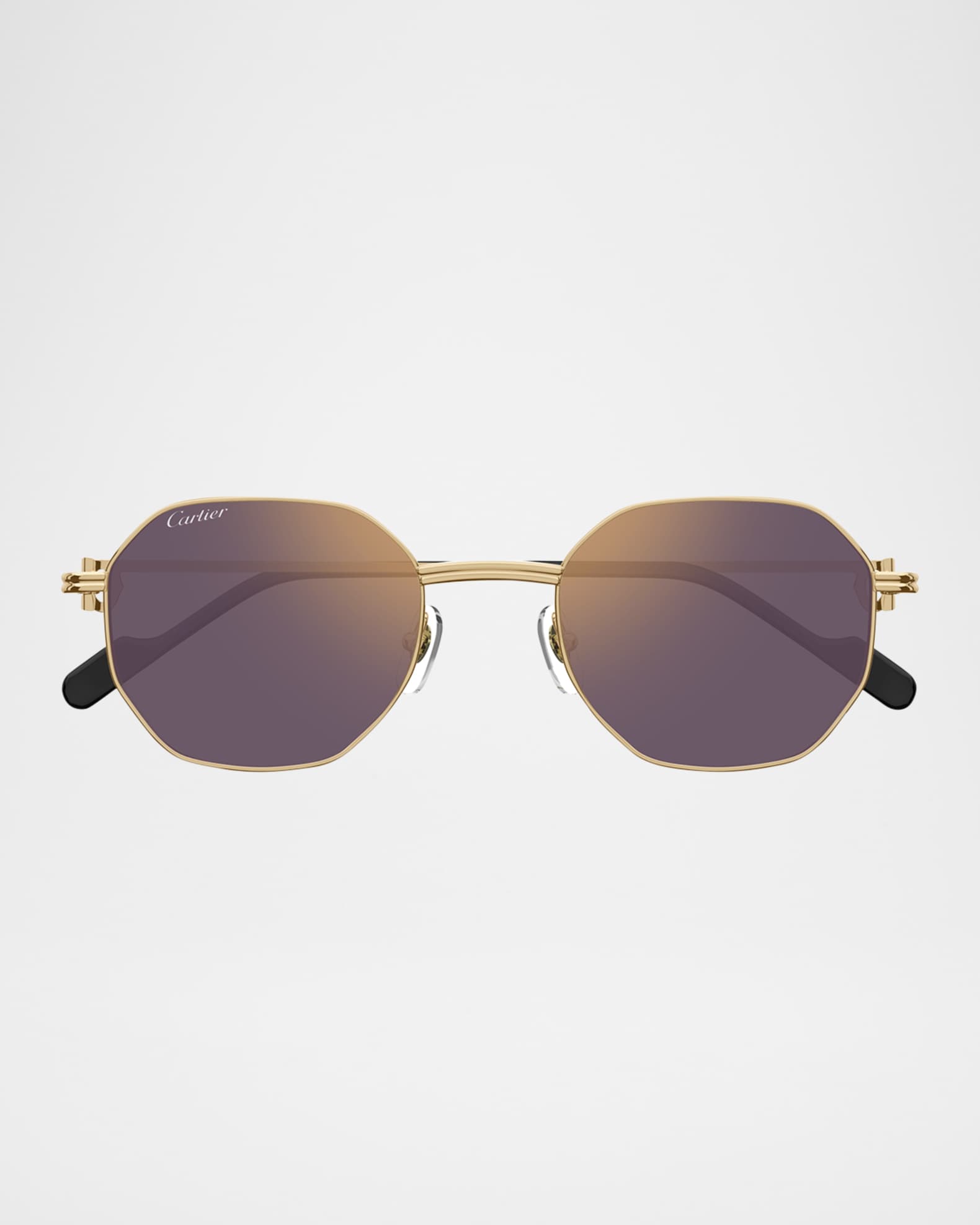 Mirrored Round Metal Sunglasses  1