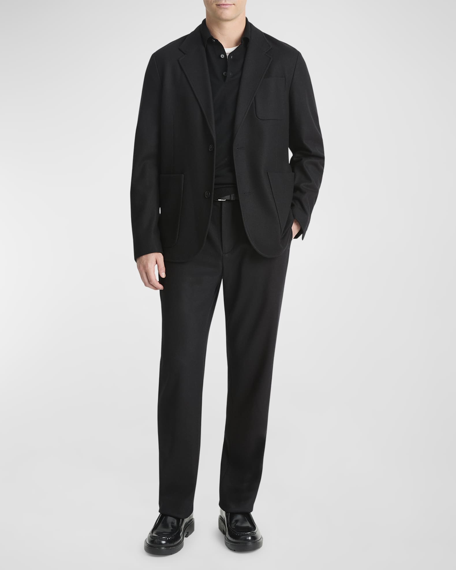 Men's Wool-Blend Solid Blazer 1