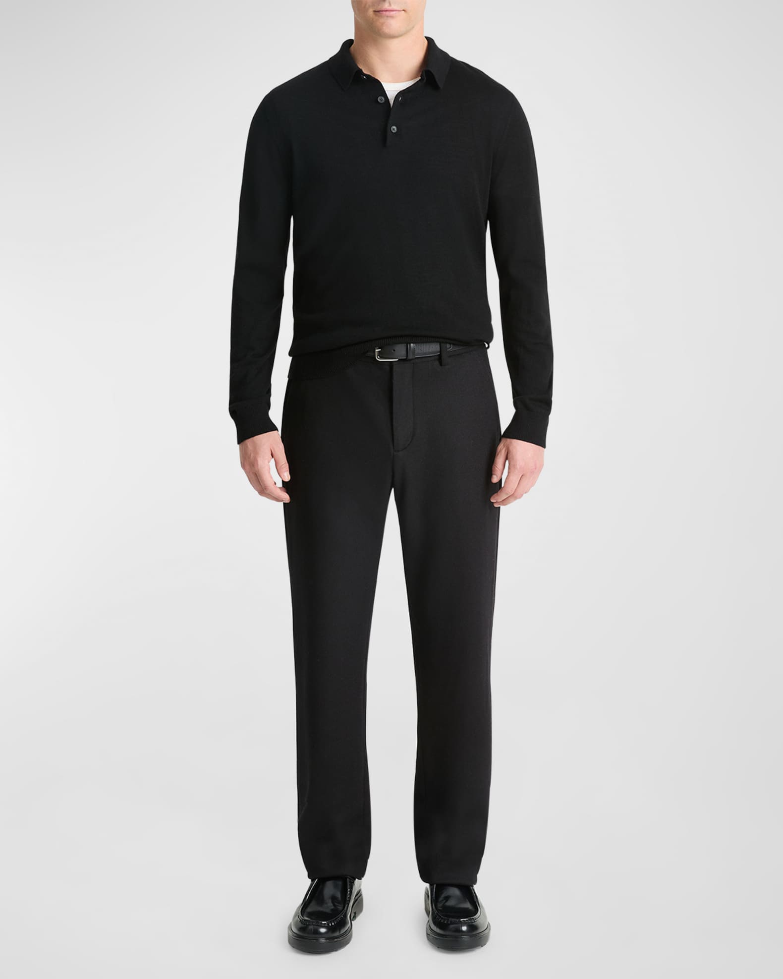 Men's Merino Long-Sleeve Polo Shirt 1
