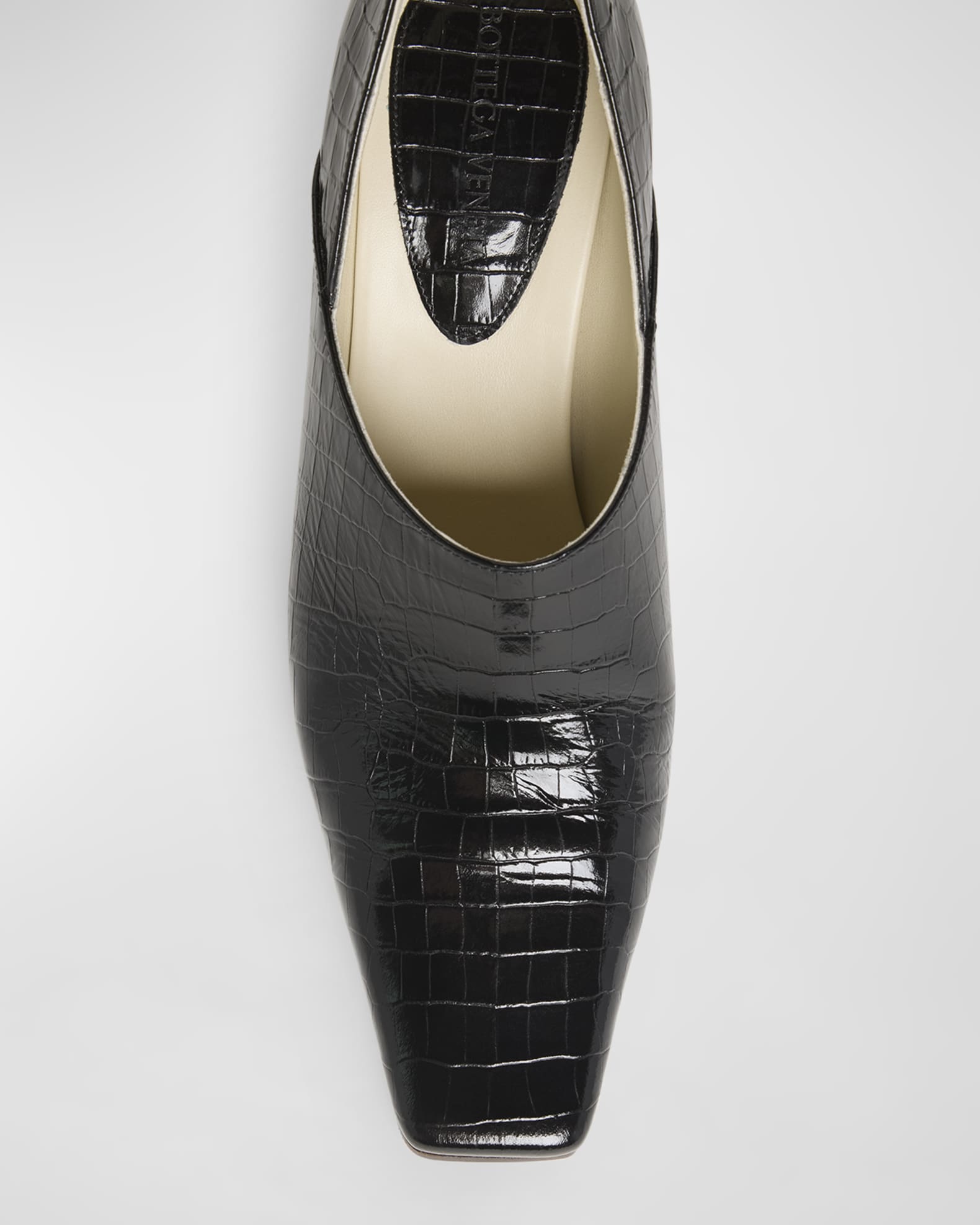 BOTTEGA VENETA クロコ ヒール ミュール Bottega Veneta Lewis Croco Block-Heel Pumps | Neiman Marcus