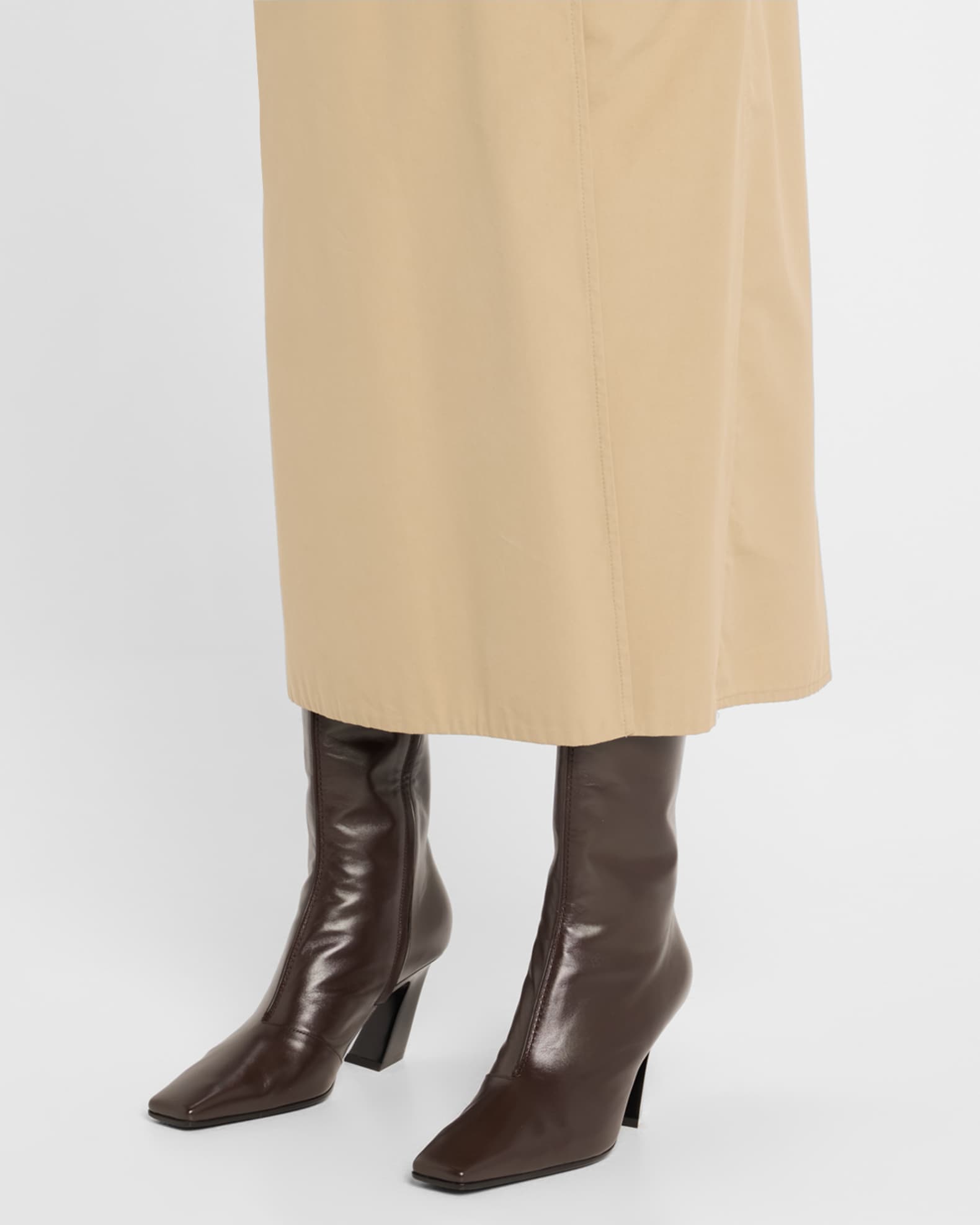 Lewis Calfskin Leather Knee Boots